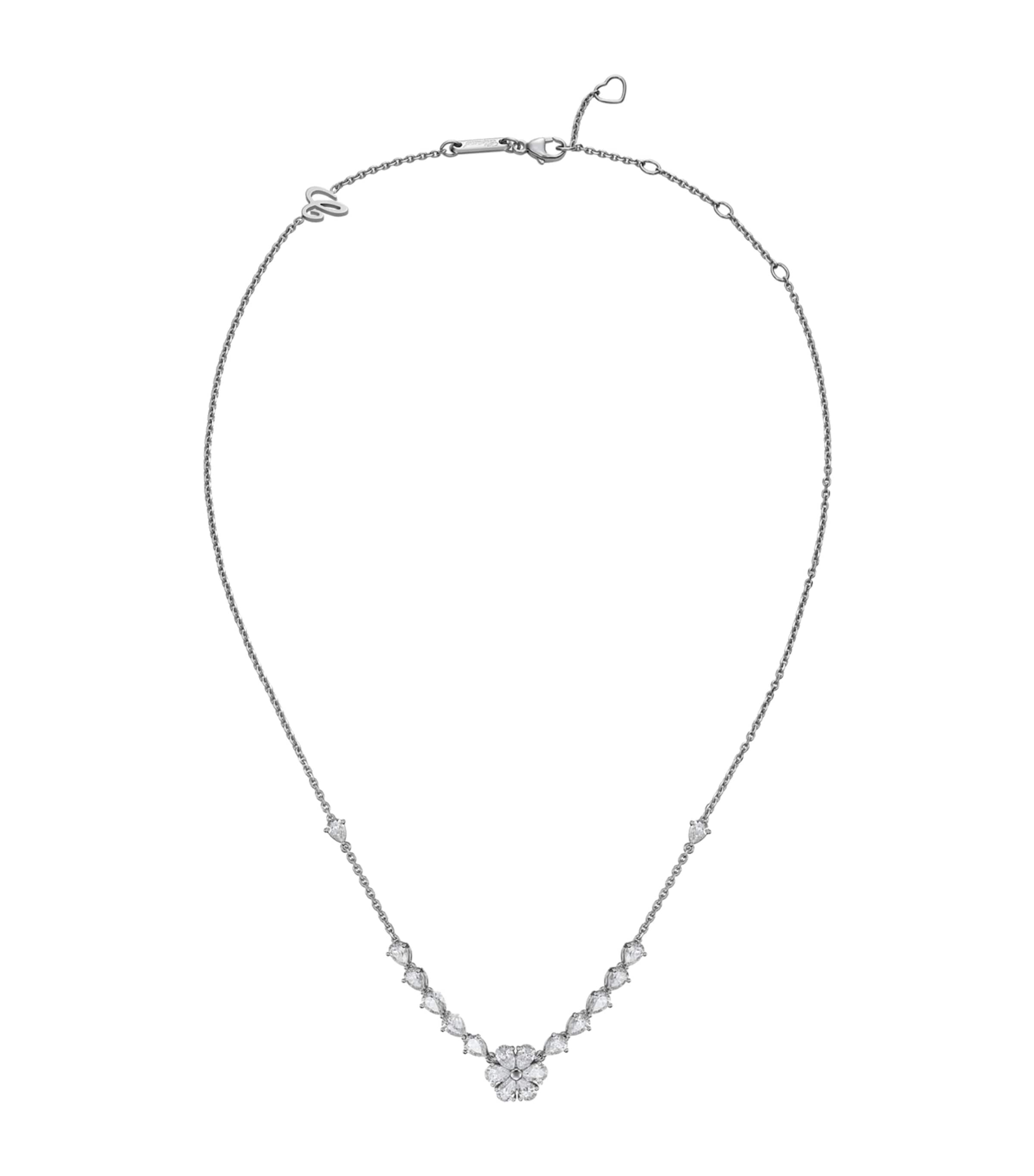 White Gold and Diamond L'Heure du Diamant Necklace
