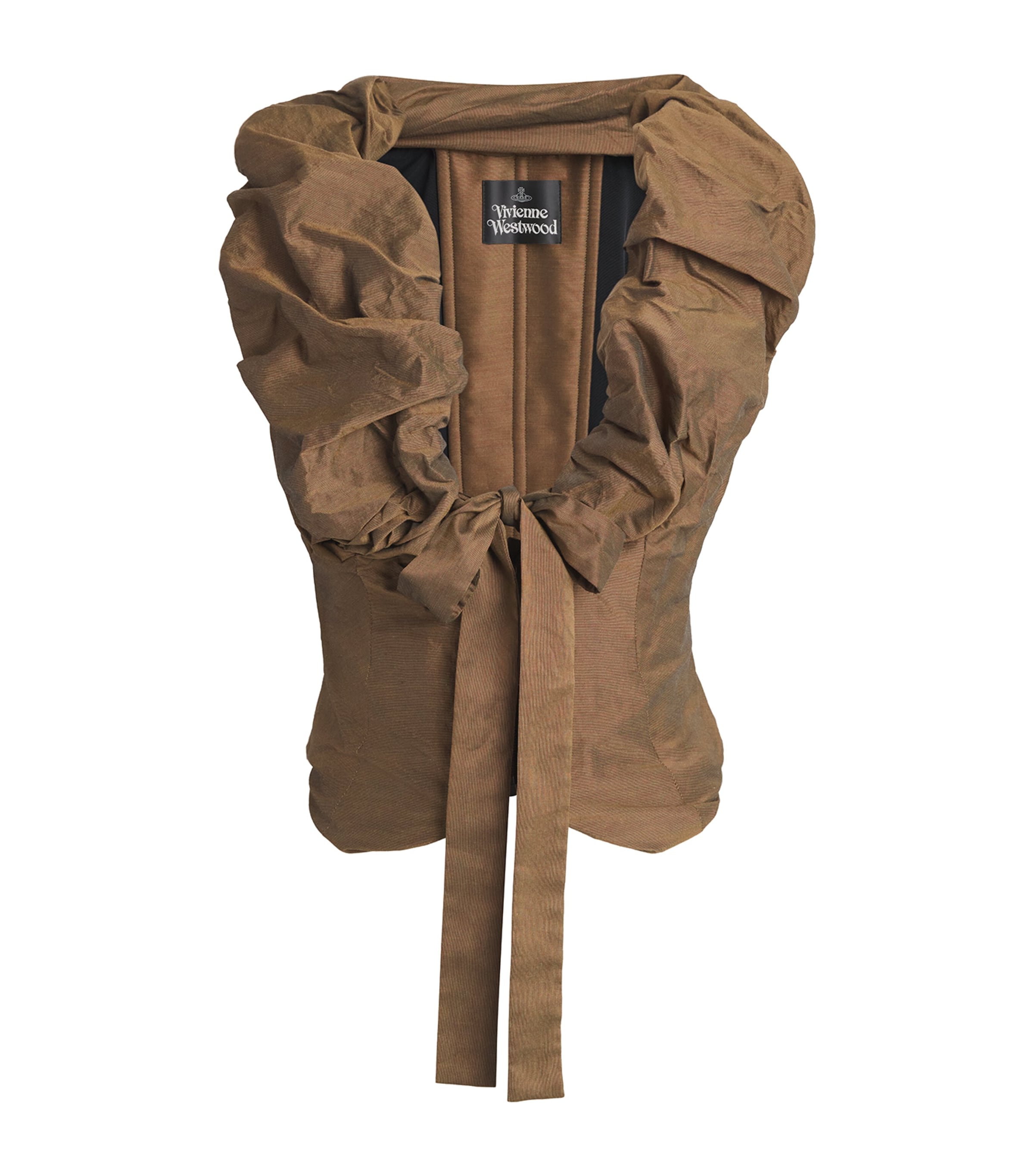 Vivienne Westwood Womens Ruched Kendall Corset Top Bronze