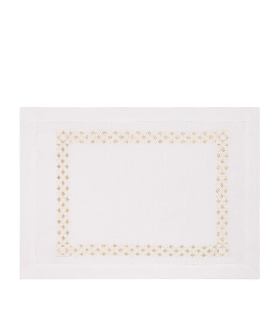Linen Embroidered Liri Placemat (35cm x 50cm)