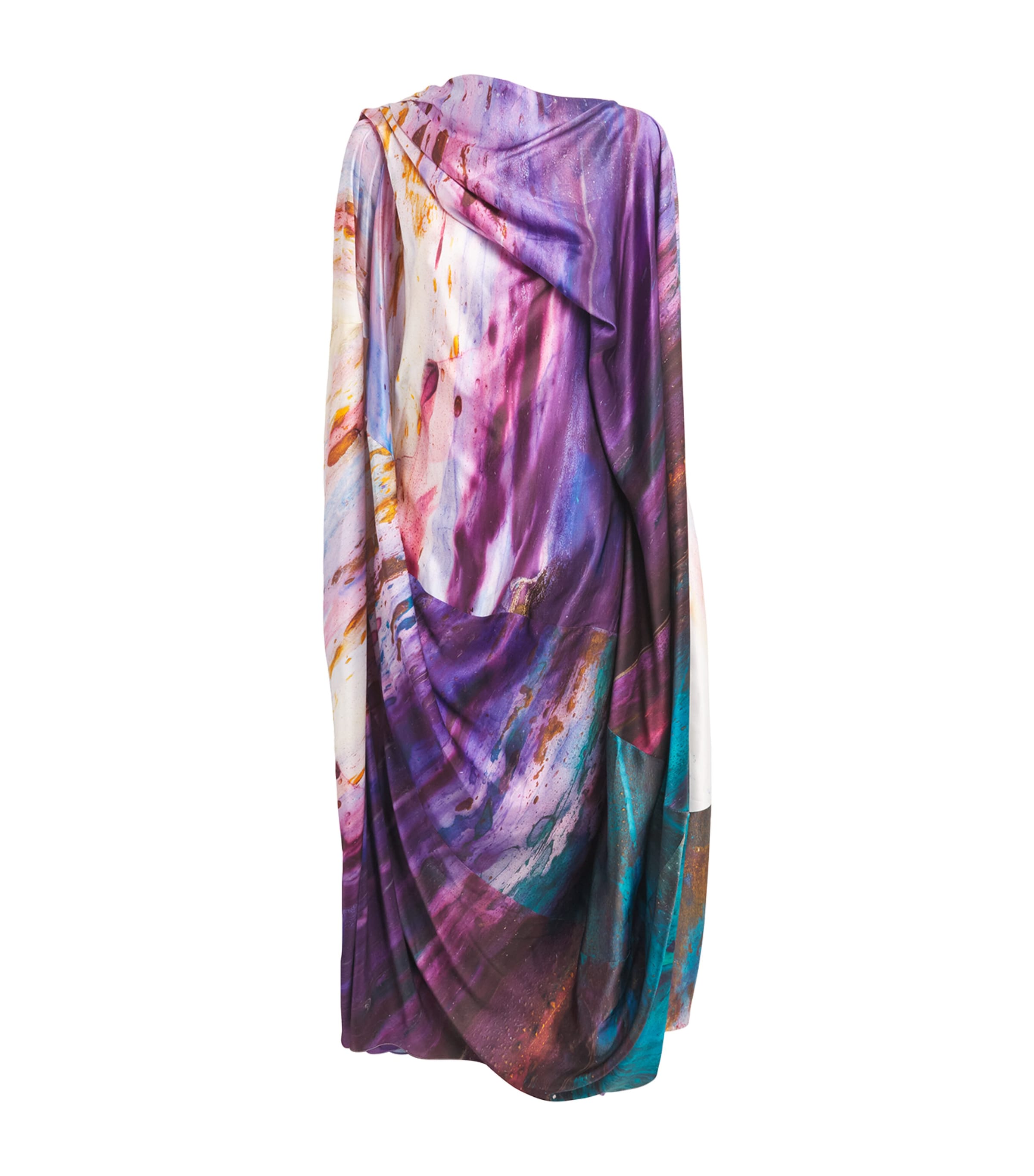 Roksanda Womens Silk Robina Kaftan Maxi Dress Brush Multi