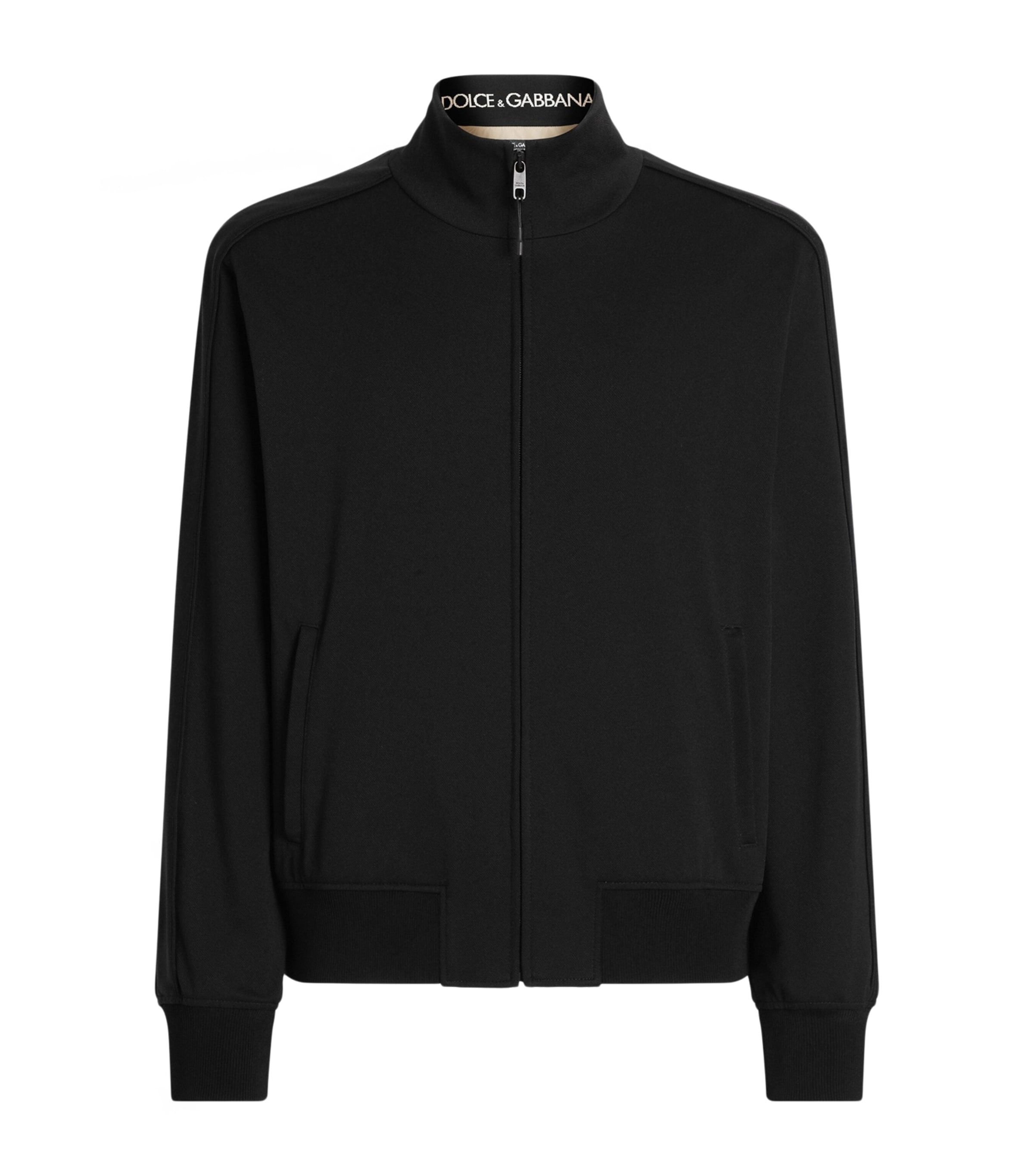 Dolce&Gabbana Mens Zipped Cardigan Blac