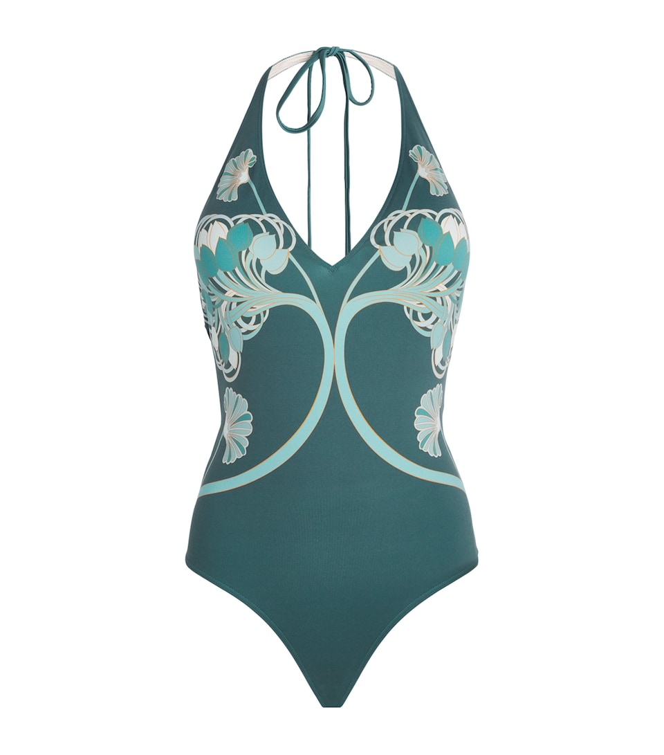 La Doublej Womens Printed Sexy Swimsuit Tulp Plac
