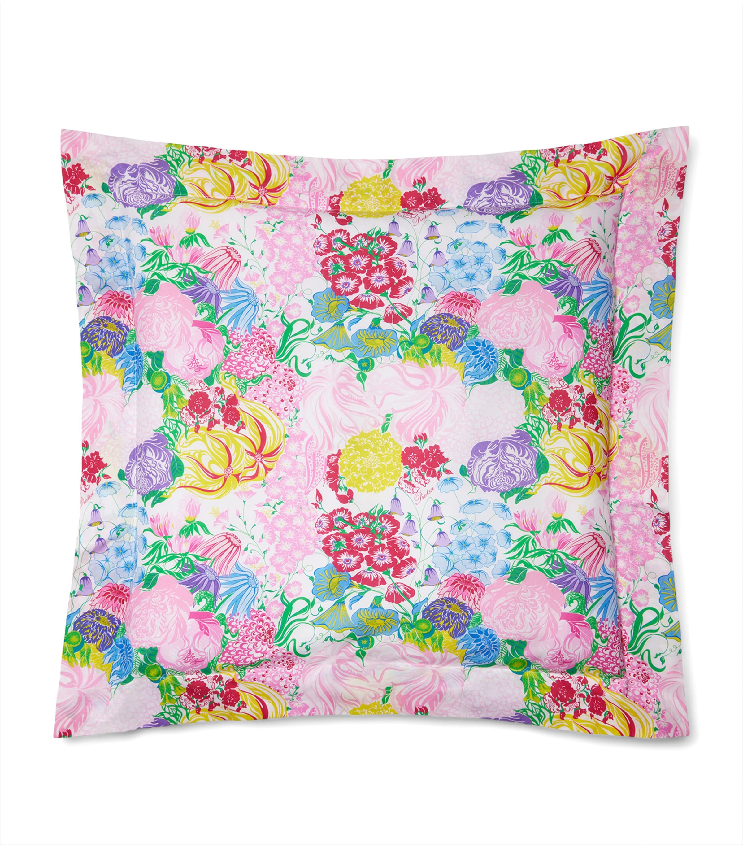 Pratesi Cotton Millefiori Square Pillowcase (65cm x 65cm) Pink