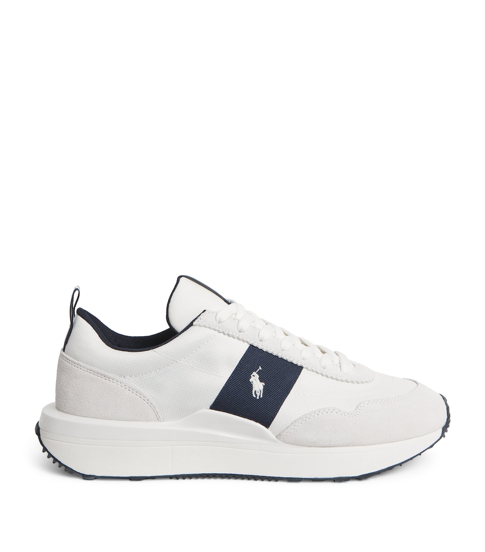 Polo Ralph Lauren Suede Train 89 Sneakers Hntr Nvy/dckwash Wht