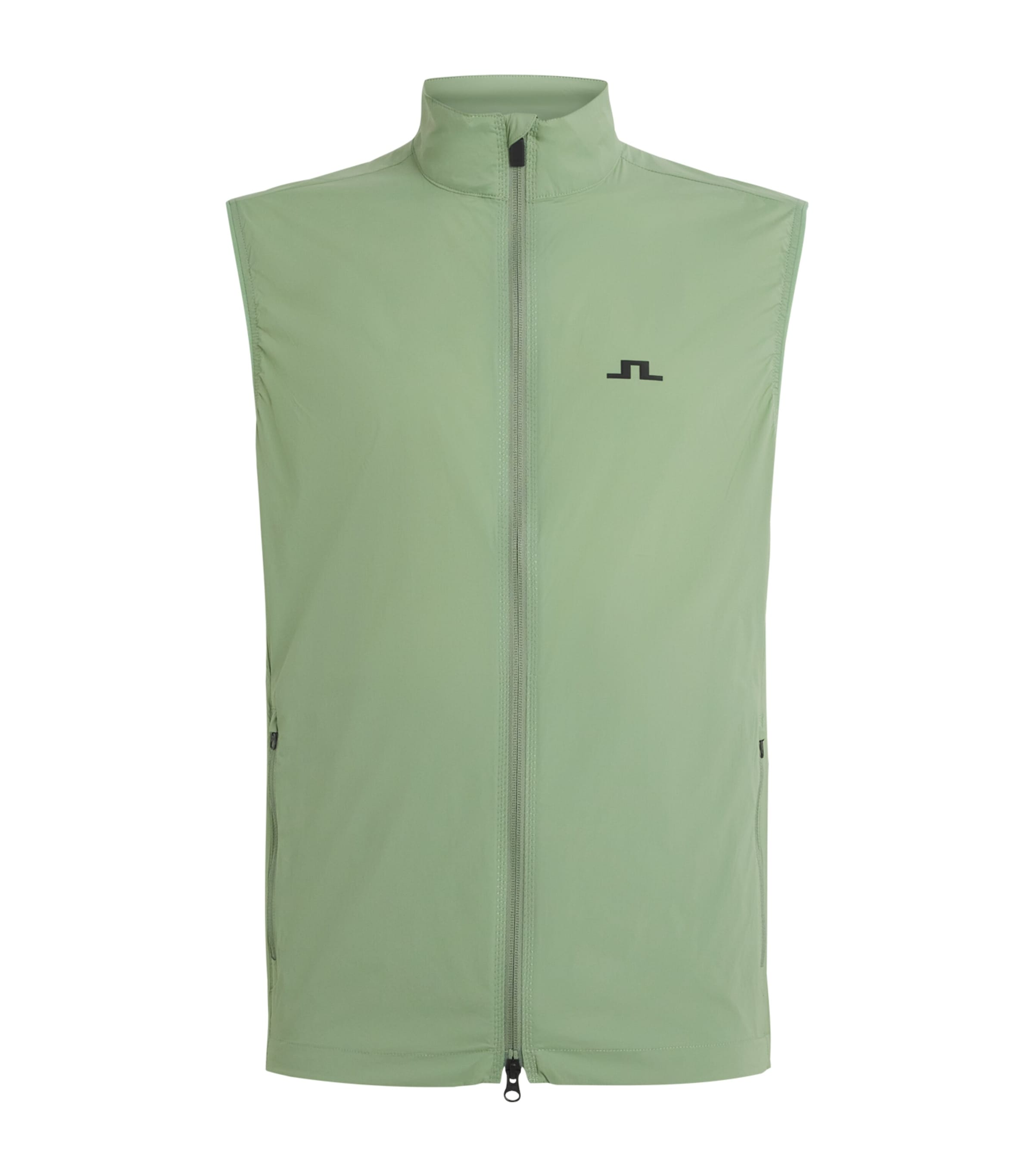 J Lindeberg Mens Ash Light Packable Vest Hedge Green