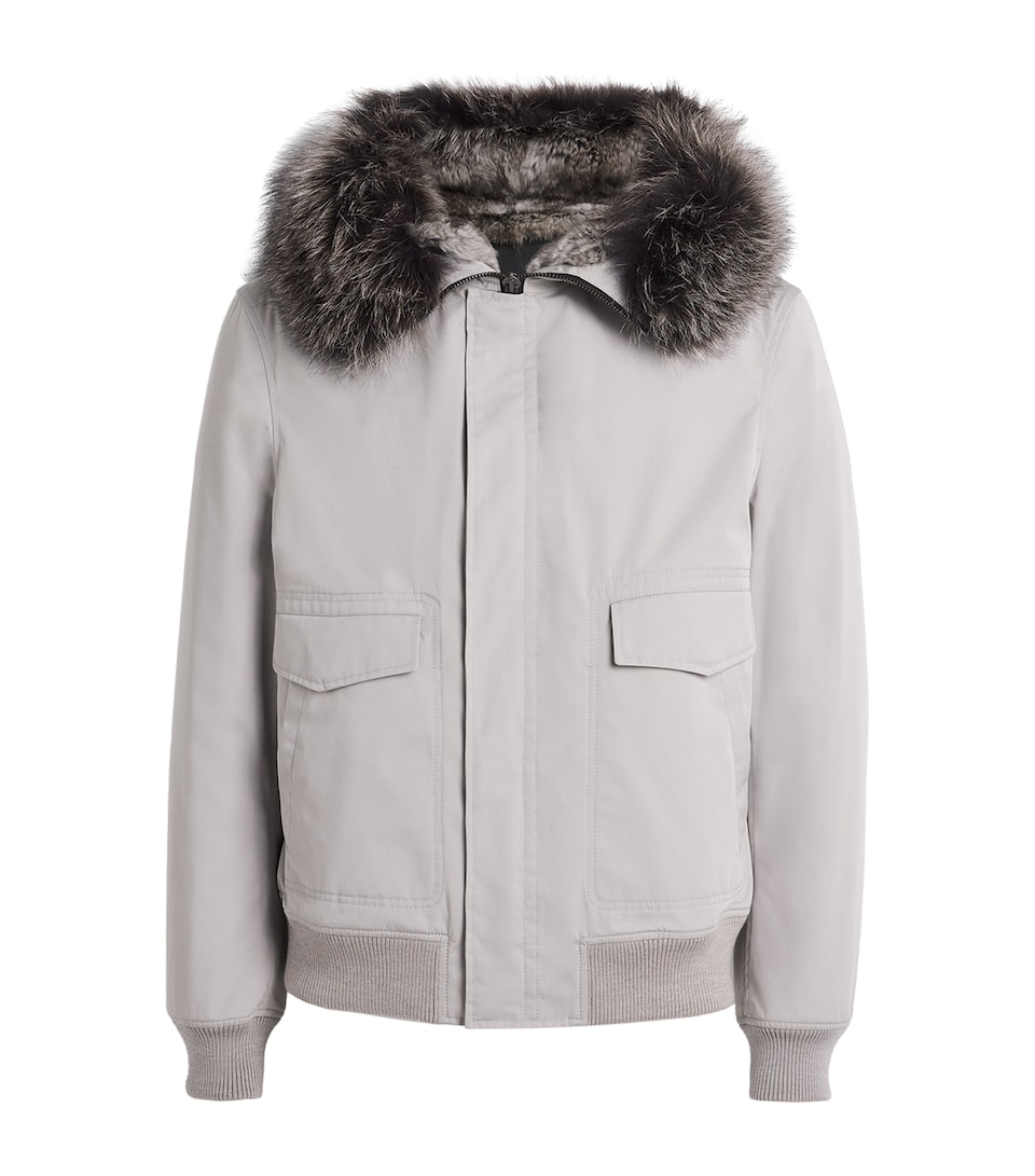 Down Coyote Fur-Trim Parka