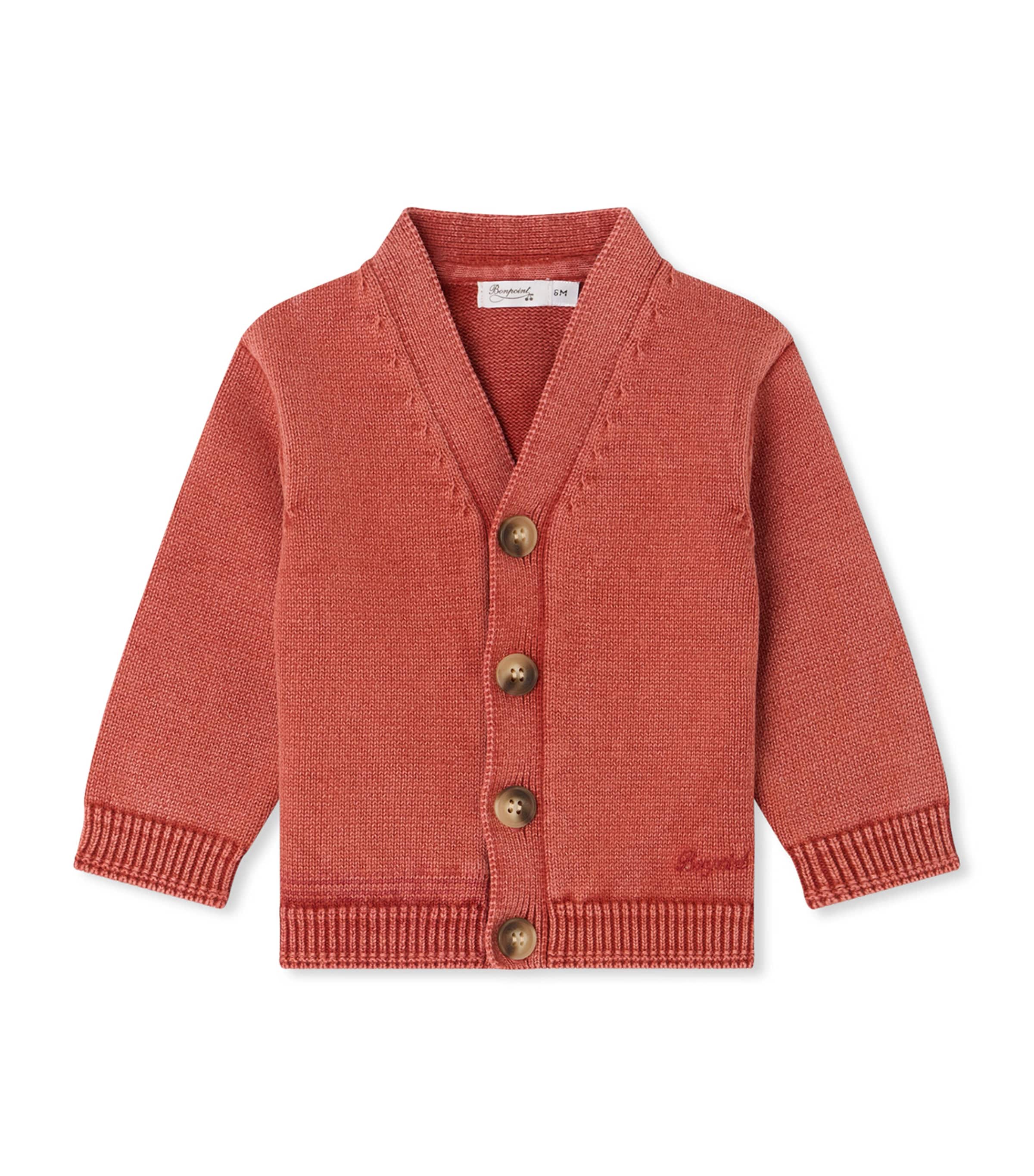 Bonpoint Wool V-Neck Cardigan (6-18 Months) Upb Grenadine