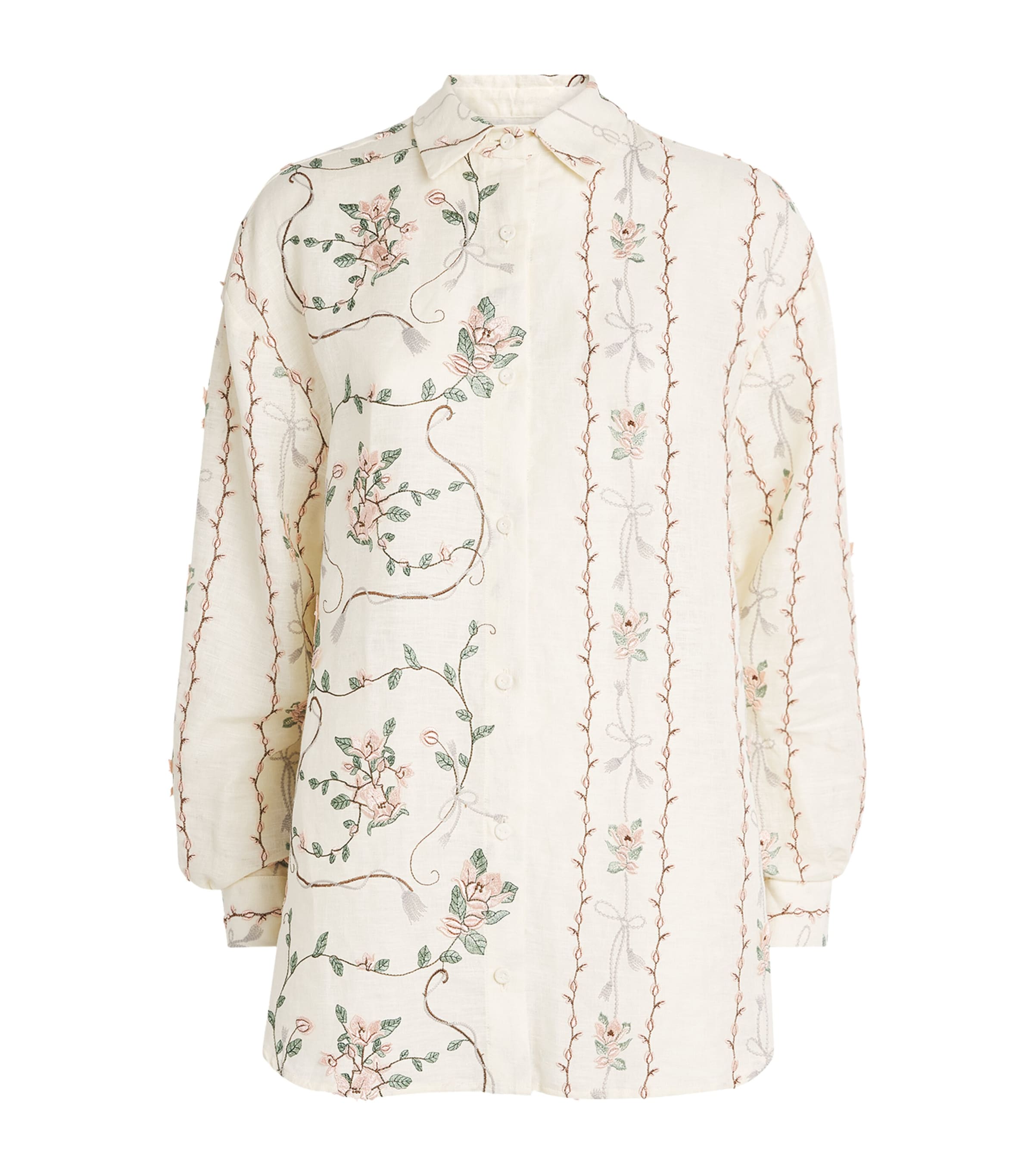 Agua By Agua Bendita Womens Linen Cecilia Navegante Shirt