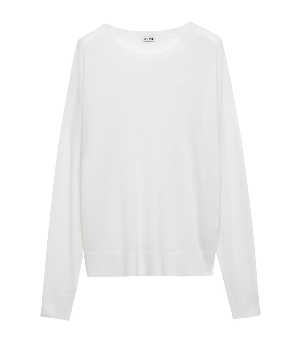 Wool-Blend Extended-Sleeve Sweater