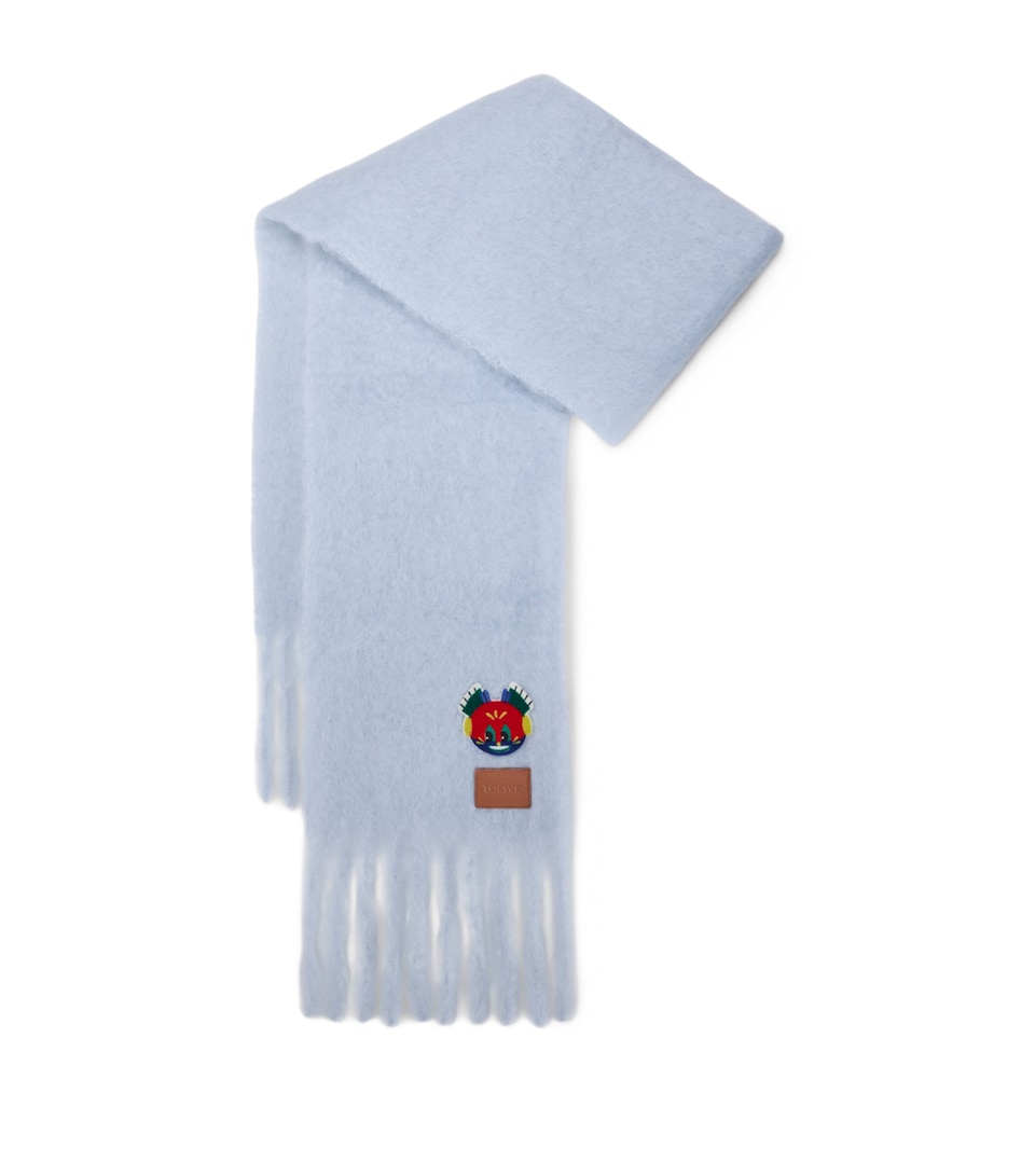 LOEWE x Louis Wain Mohair-Wool-Blend Scarf