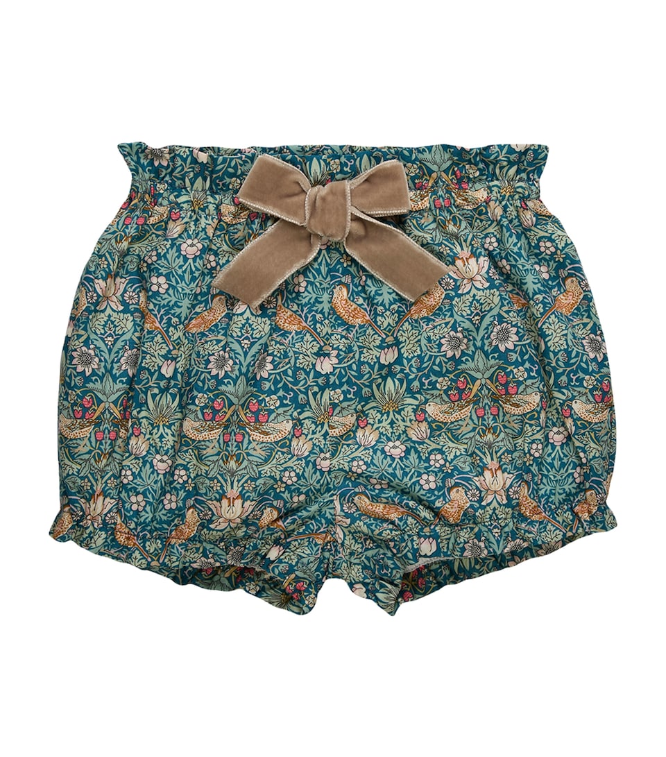Trotters Liberty Print Strawberry Thief Bloomers (6-24 Months) Teal