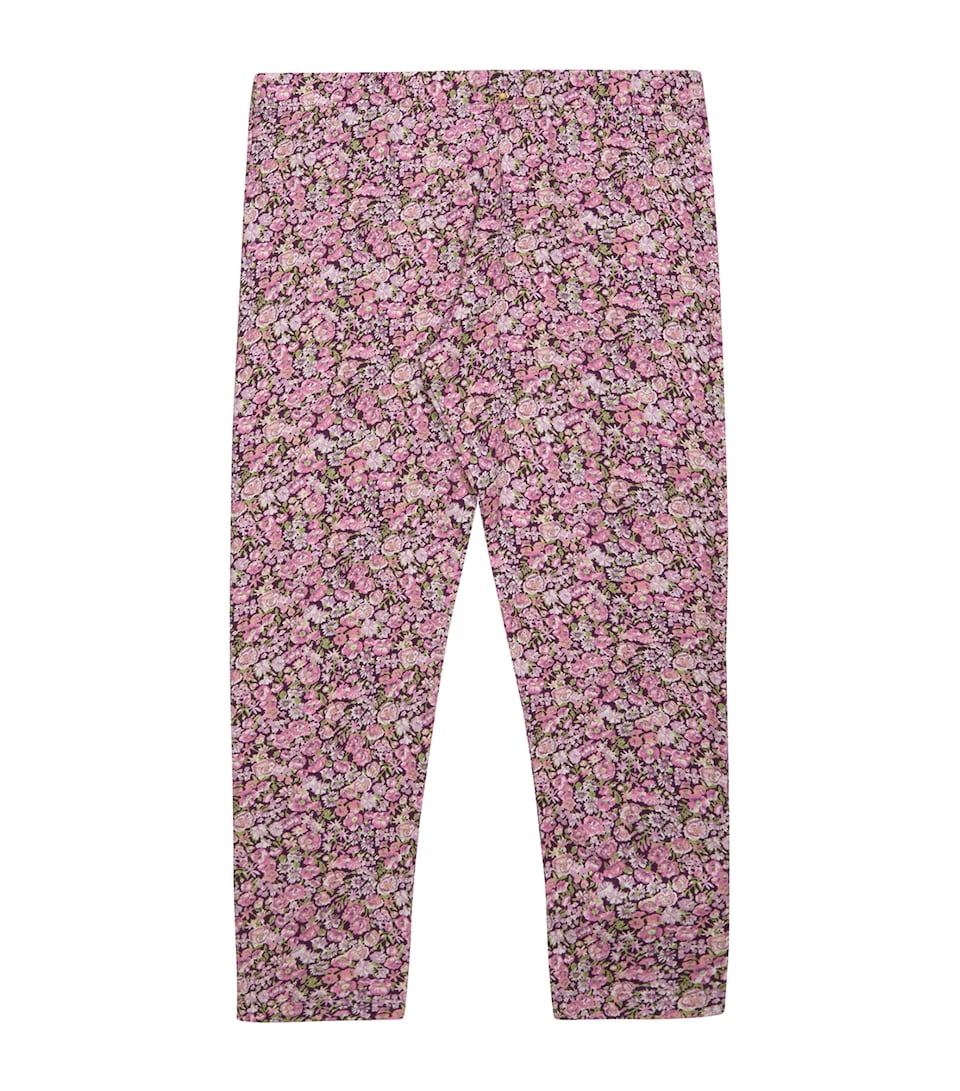 Trotters Stretch-Cotton Liberty Print Leggings (2-5 Years) Plum