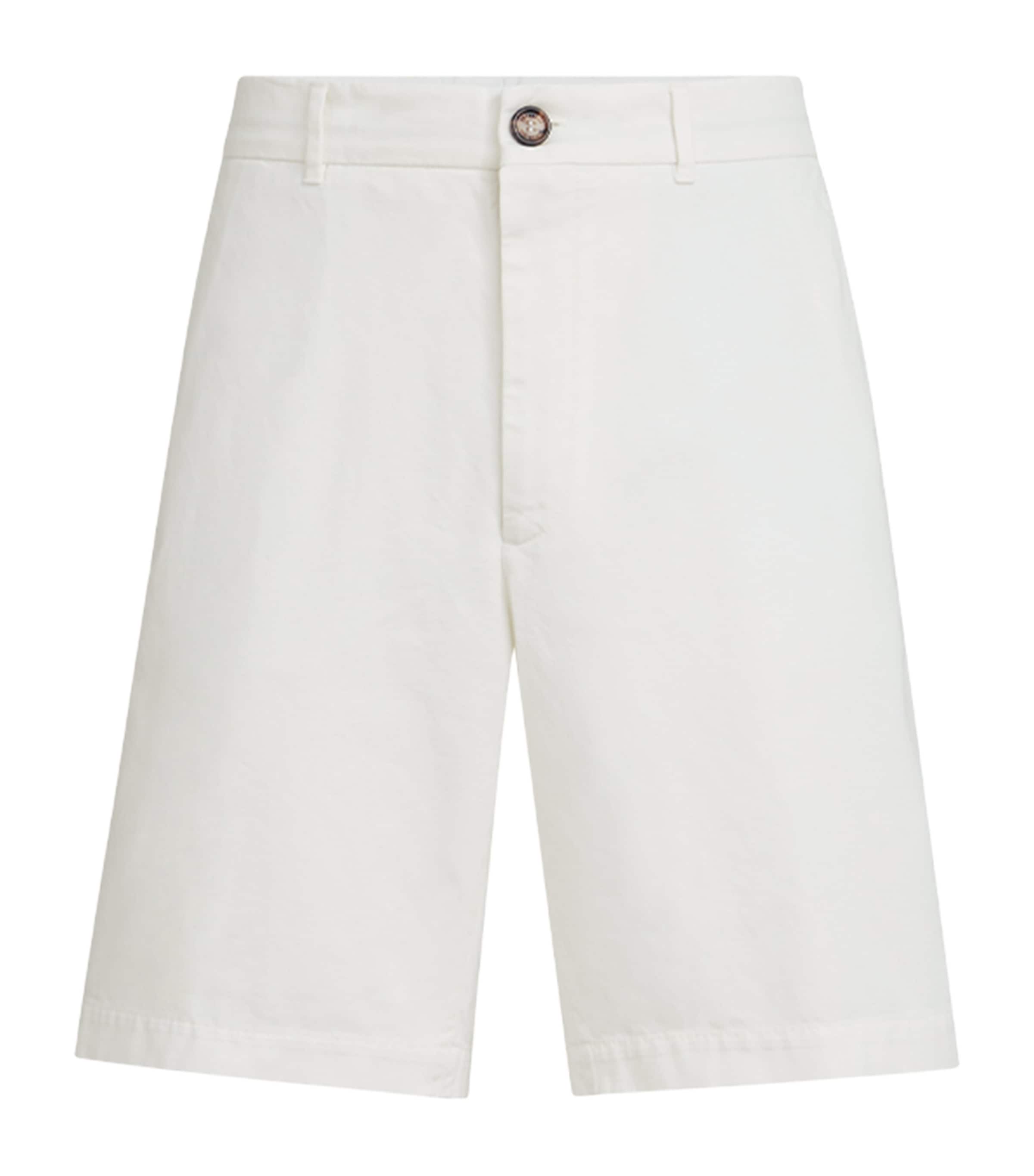 Cotton Gabardine Bermuda Shorts