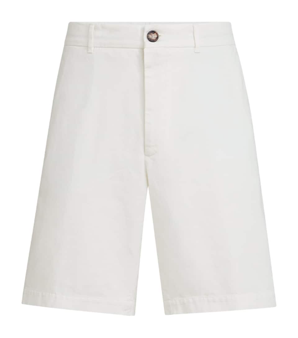 Cotton Gabardine Bermuda Shorts