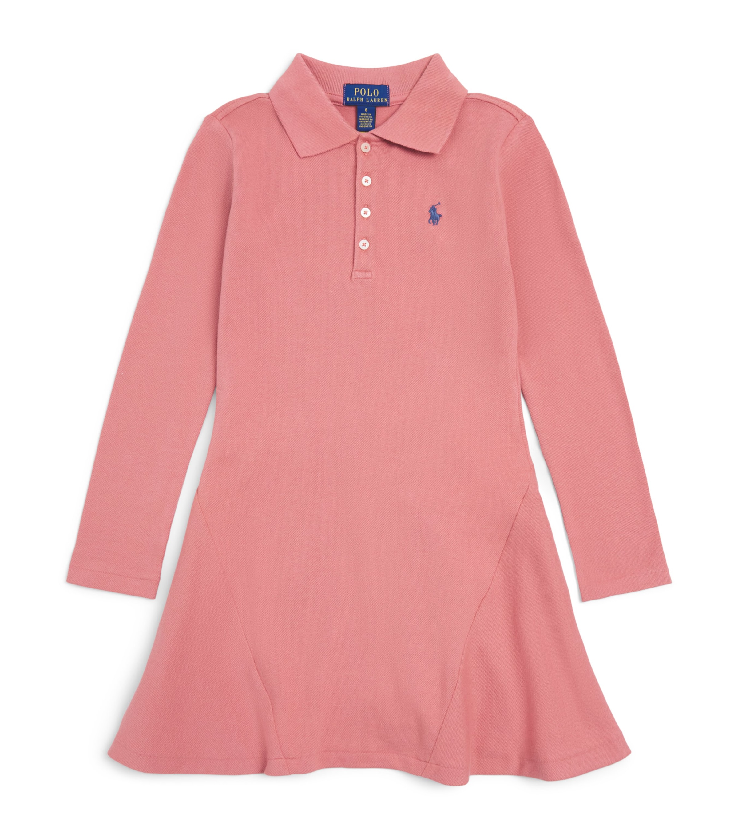 Ralph Lauren Kids Cotton Mesh Polo Dress (2-7 Years) Canvas Pink