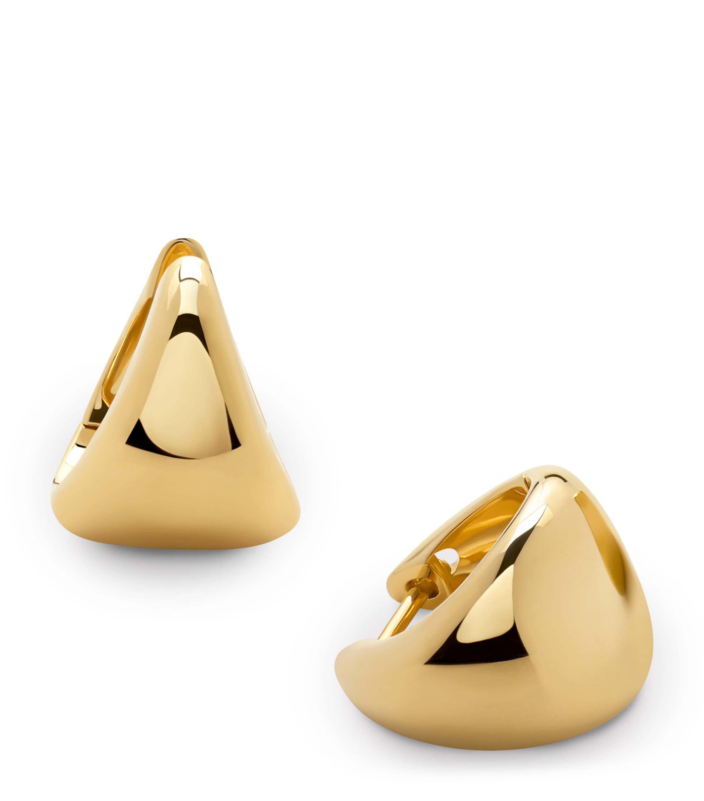 Monica Vinader Gold Vermeil Tapered Hoop Earrings Gold Vermeil