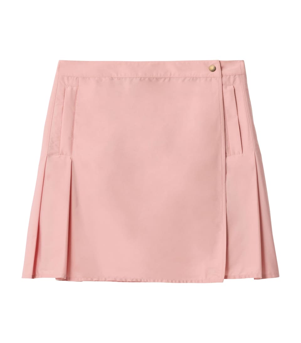 Stretch Pleated Mini Skirt
