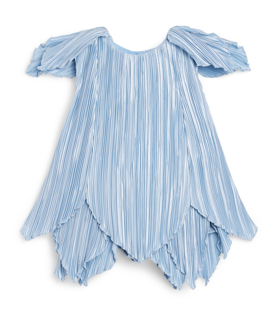 Cult Gaia Kids Plissé Petal Dress and Headband Set (3-6 Months) Coastal