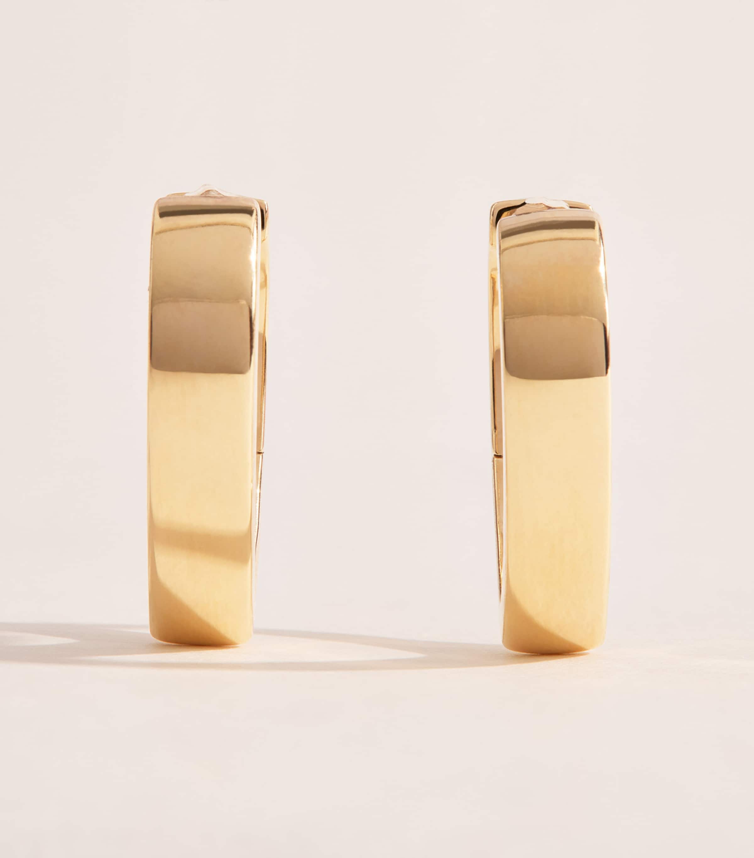 Anita Ko Yellow Gold Lotus Hoop Earrings Yellow Gold