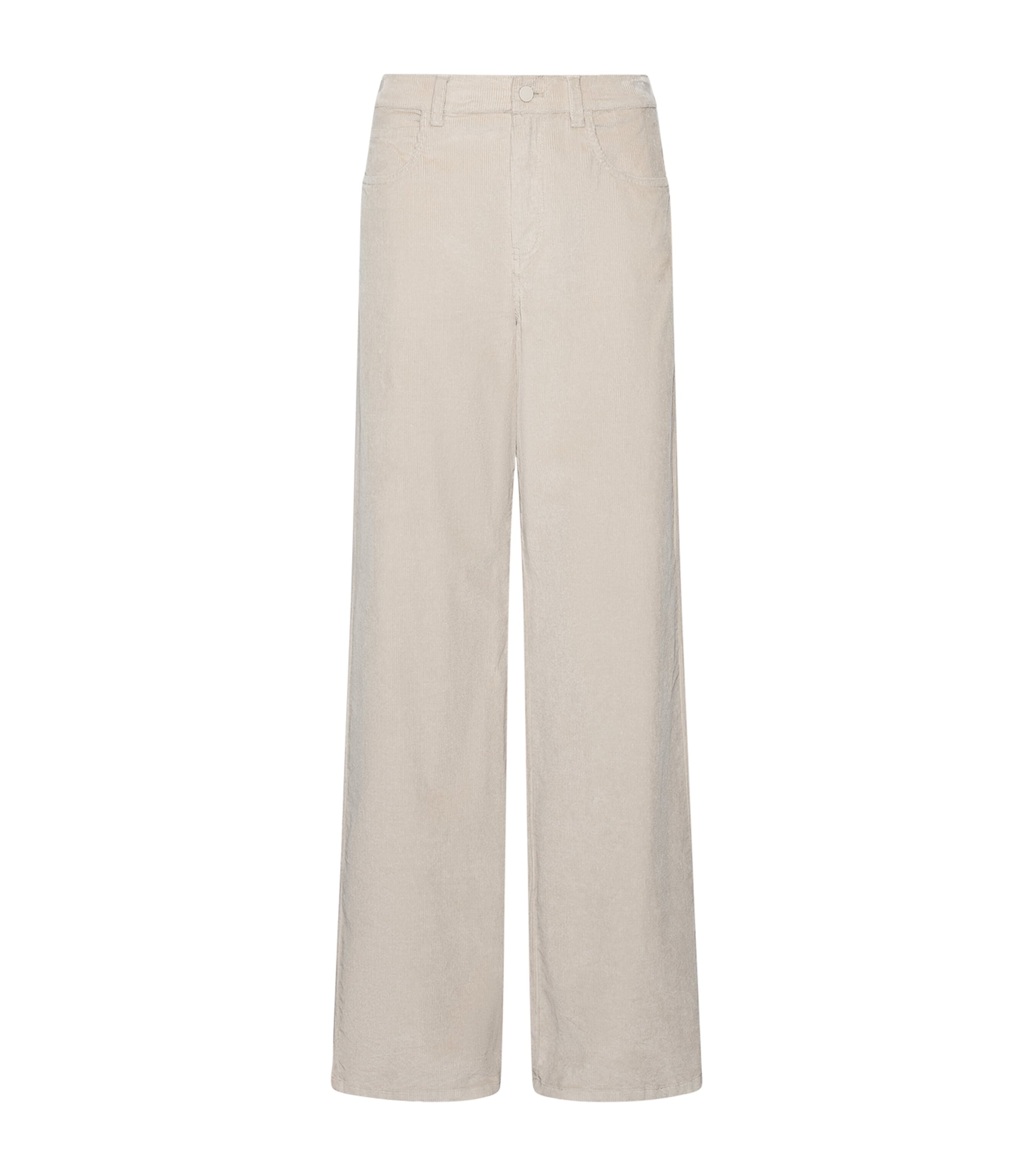 Marella Womens Corduroy Wide-Leg Trousers Turtledove