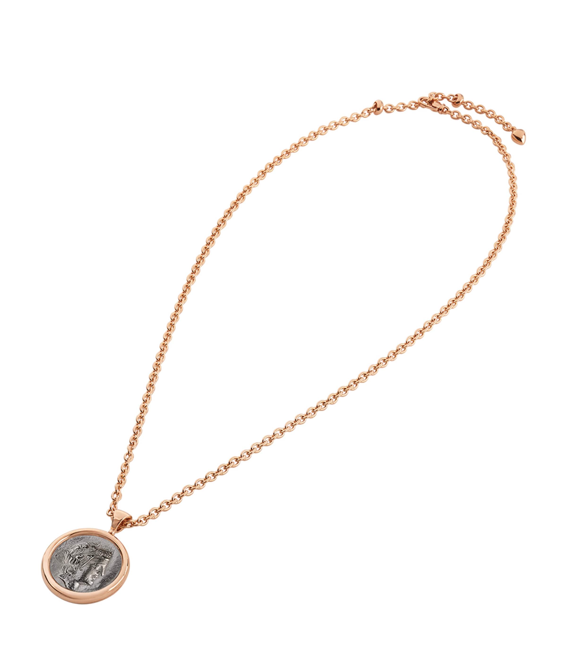 Rose Gold Coin Monete Necklace