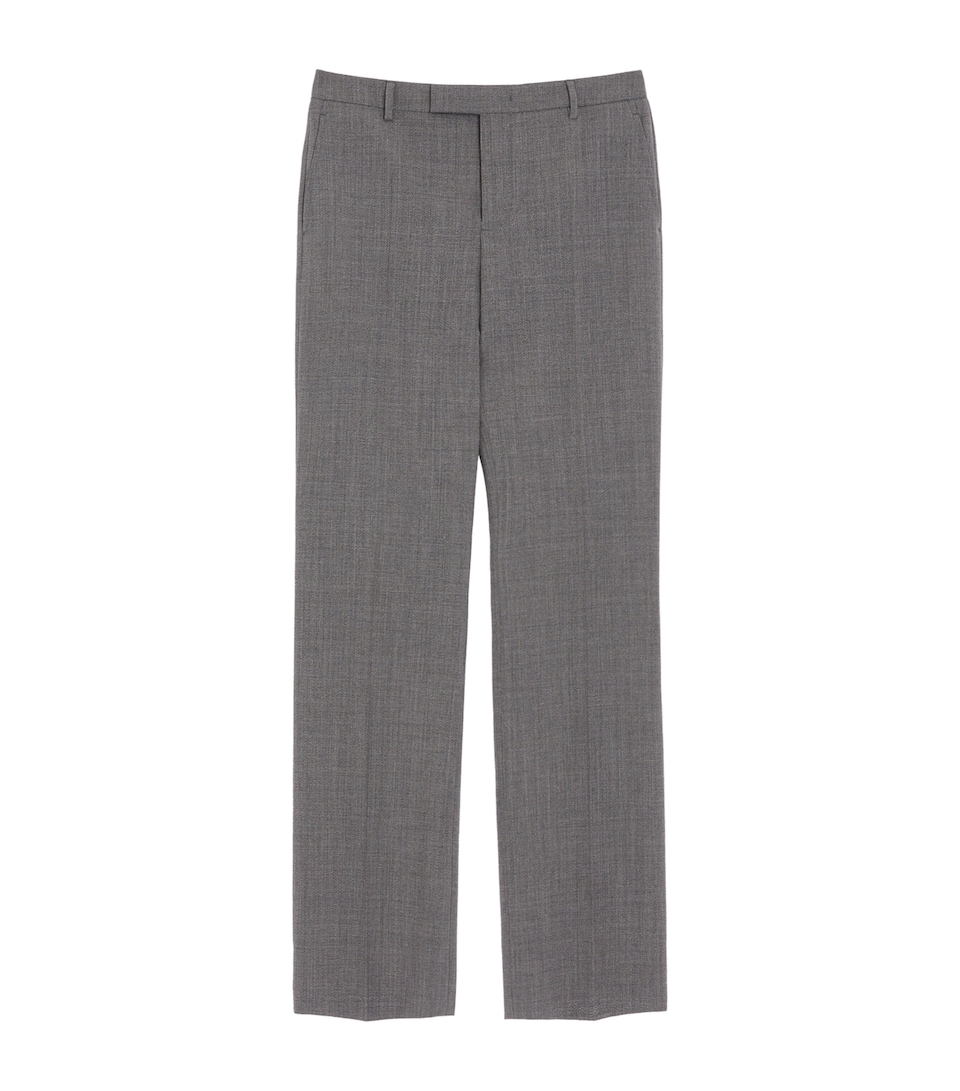 Mouliné Wool-Mohair Slim-Fit Trousers