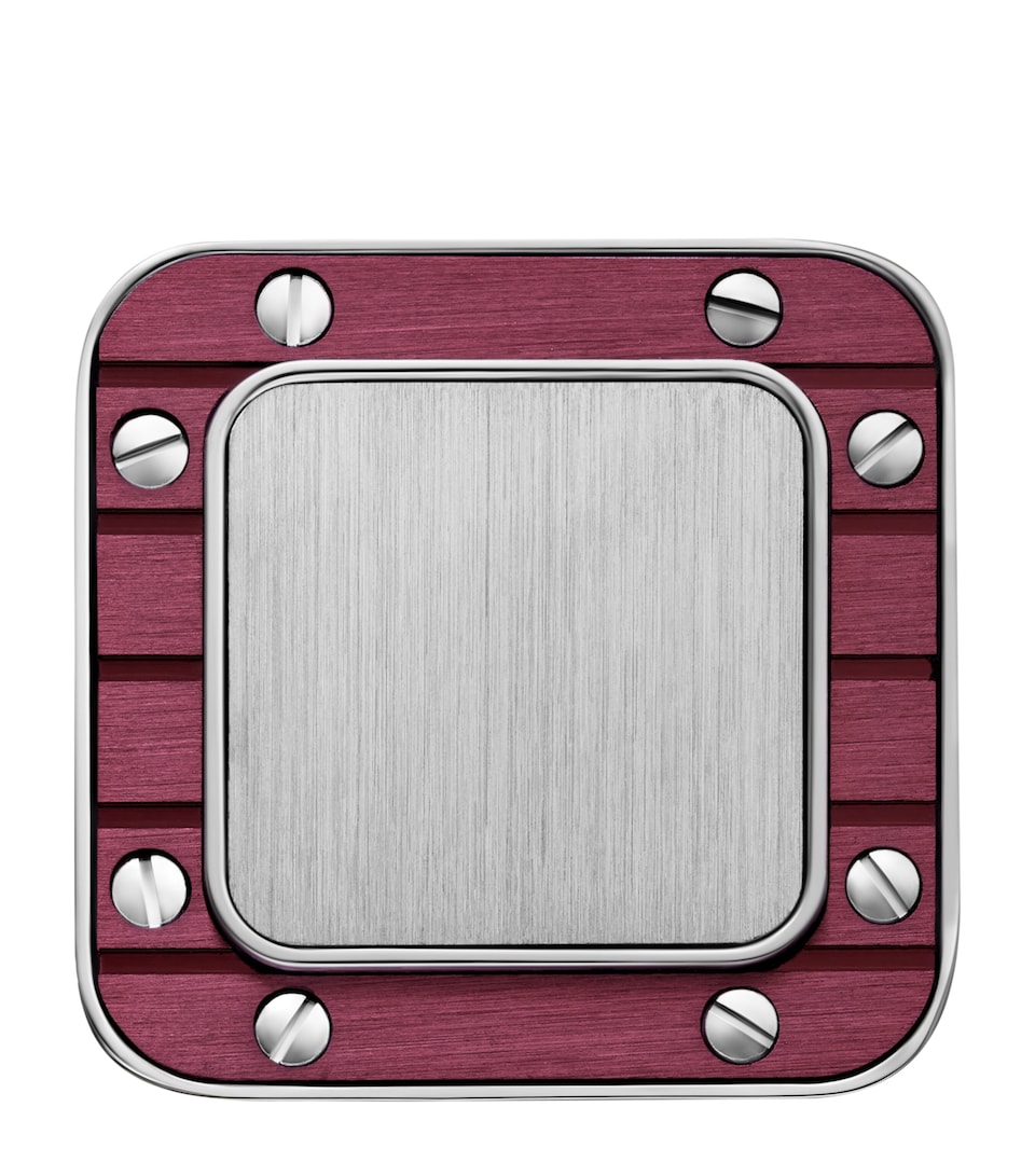 Sterling Silver Santos De Cartier Cufflinks