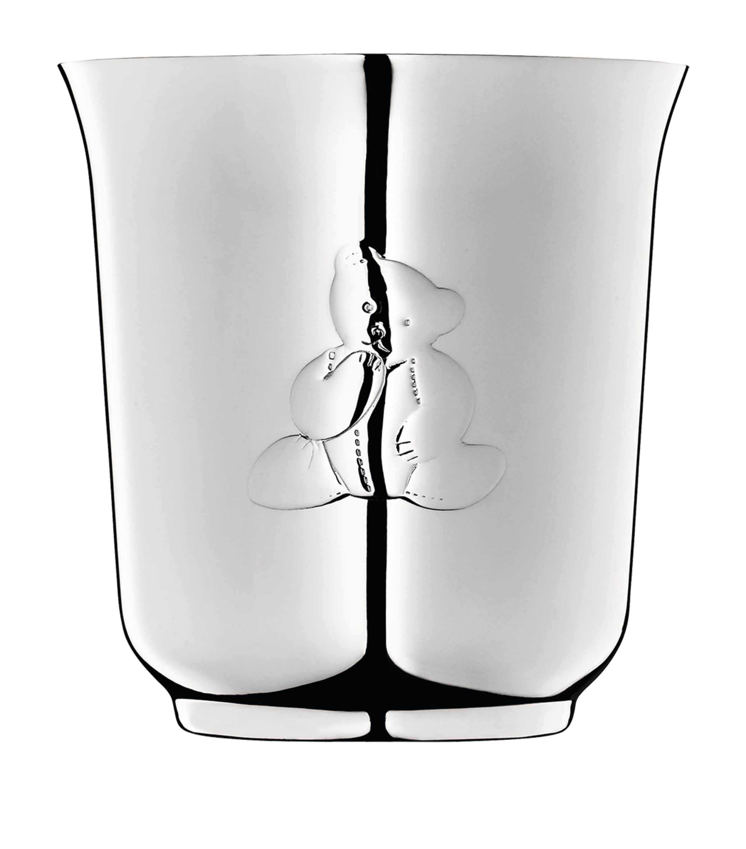 Christofle Silver-Plated Charlie Bear Baby Cup (7.5cm) Silver