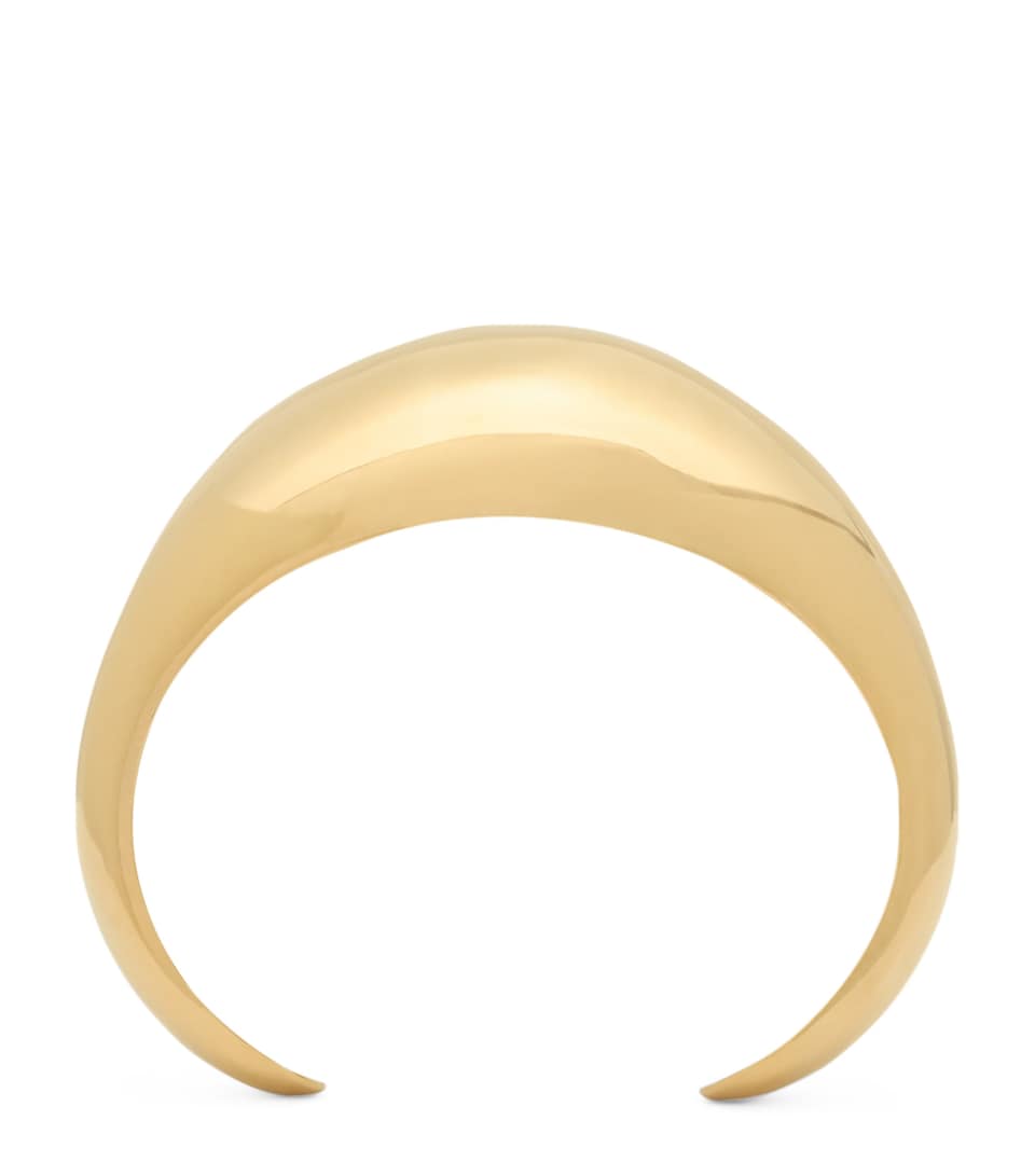 Brass Teardrop Dome Cuff