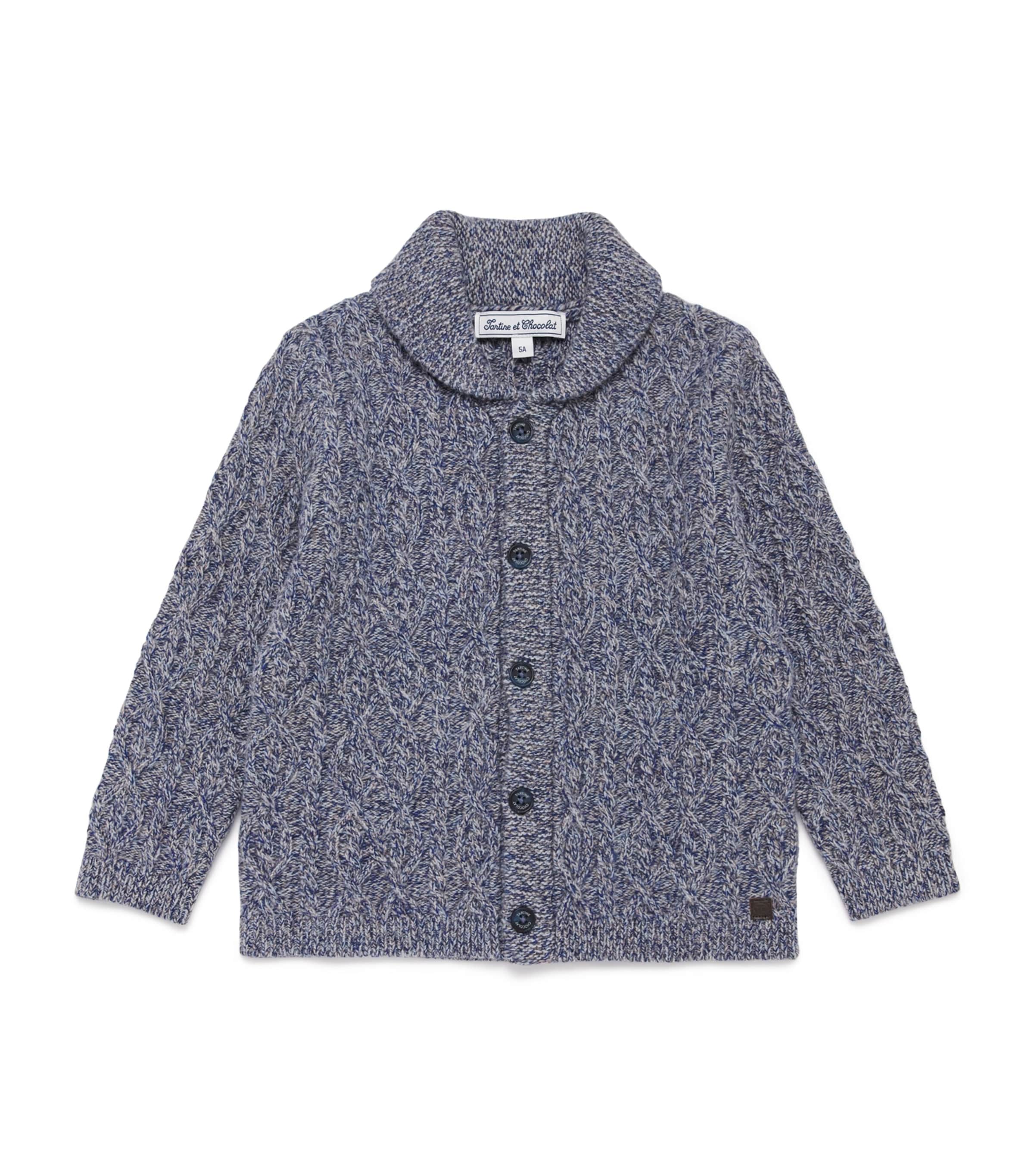 Wool Cable-Knit Cardigan (5-12 Years)