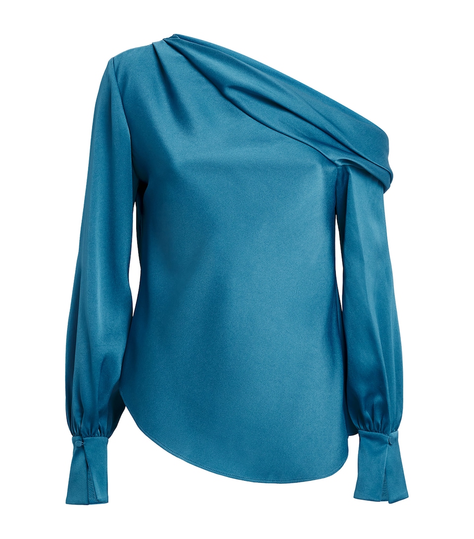 Satin Alice One-Shoulder Top