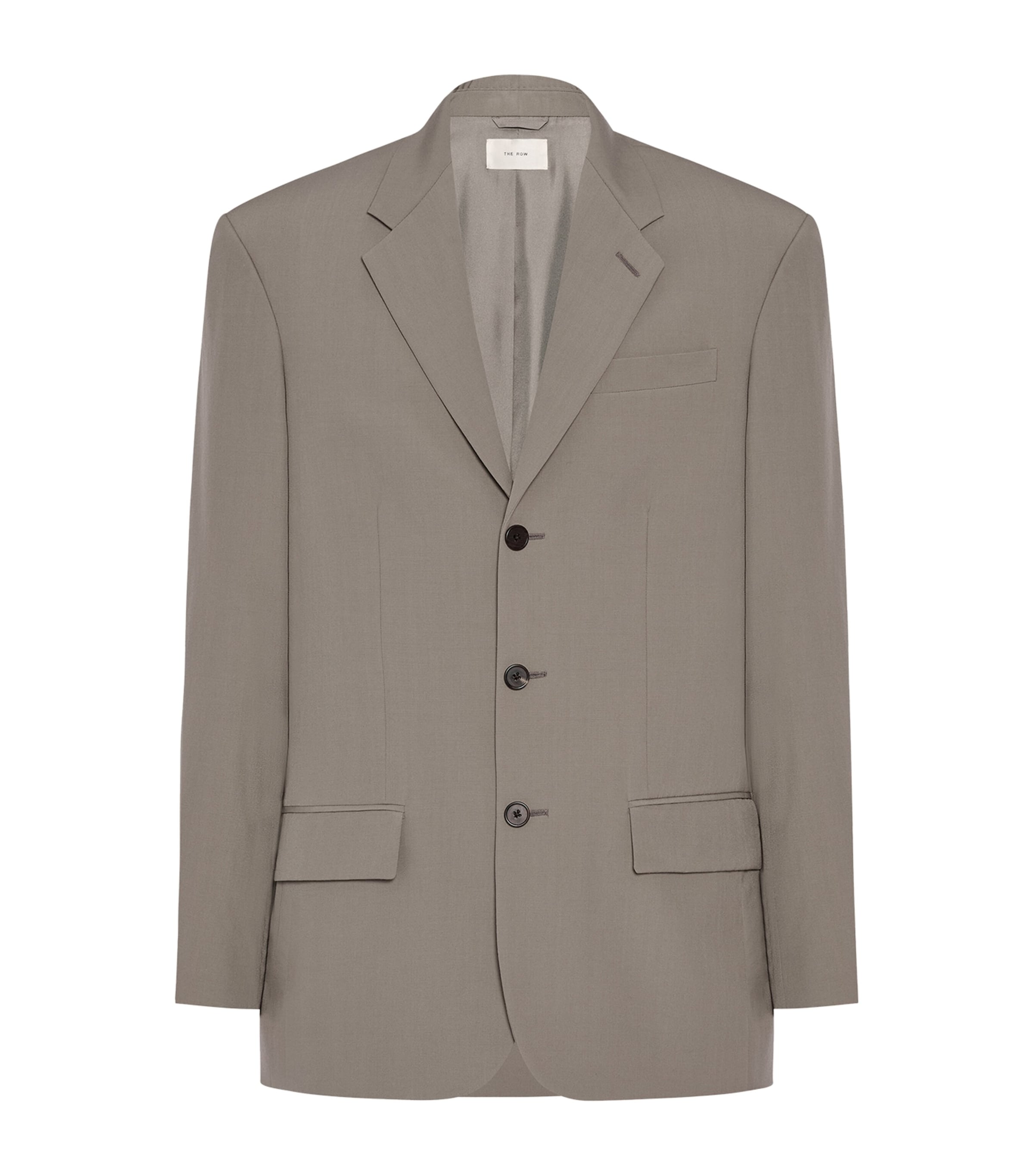 The Row Mens Wool Orcha Jacket Grey Sepia