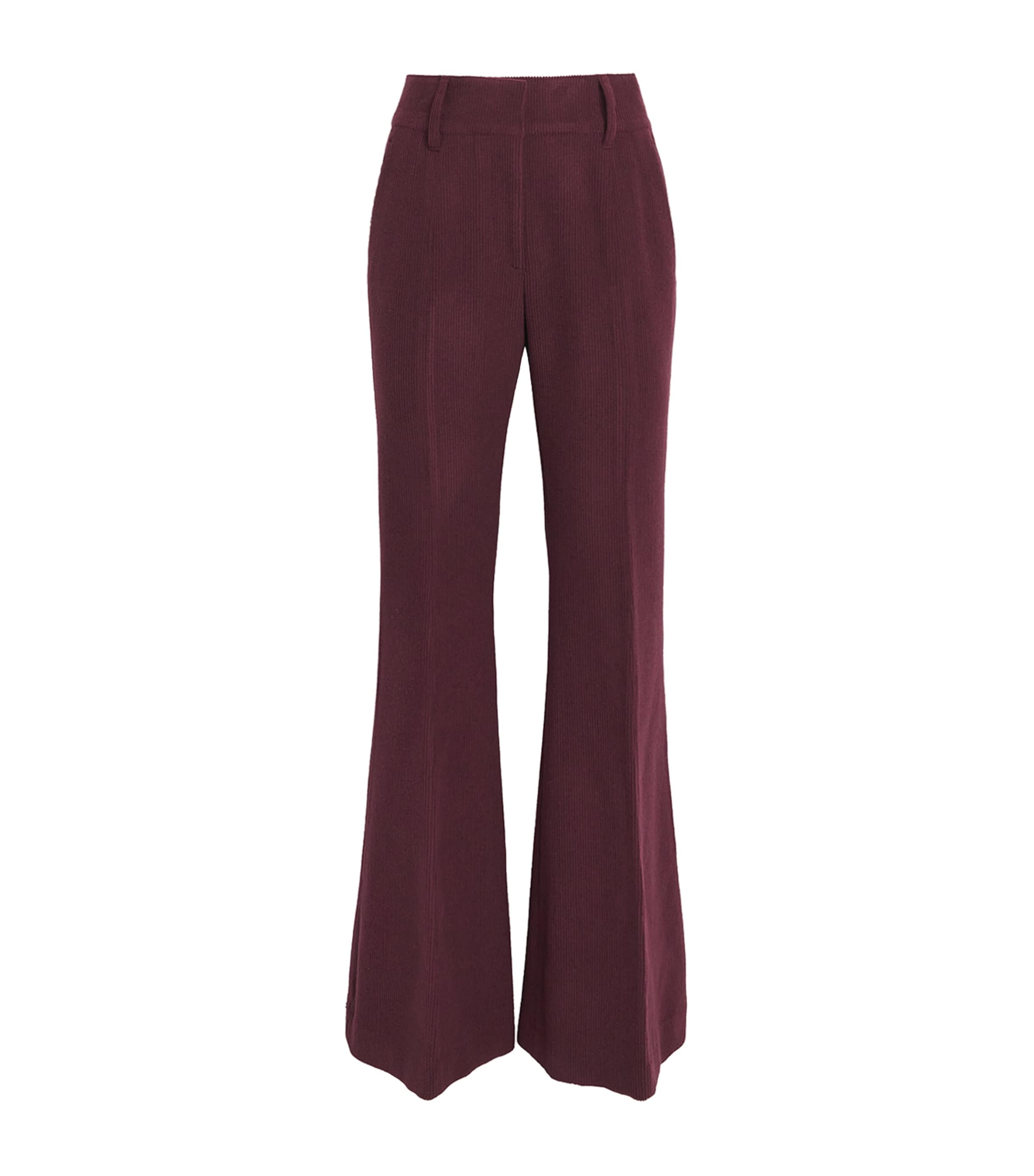 Gabriela Hearst Womens Cashmere-Wool Flared Rhein Trousers Plu Plum
