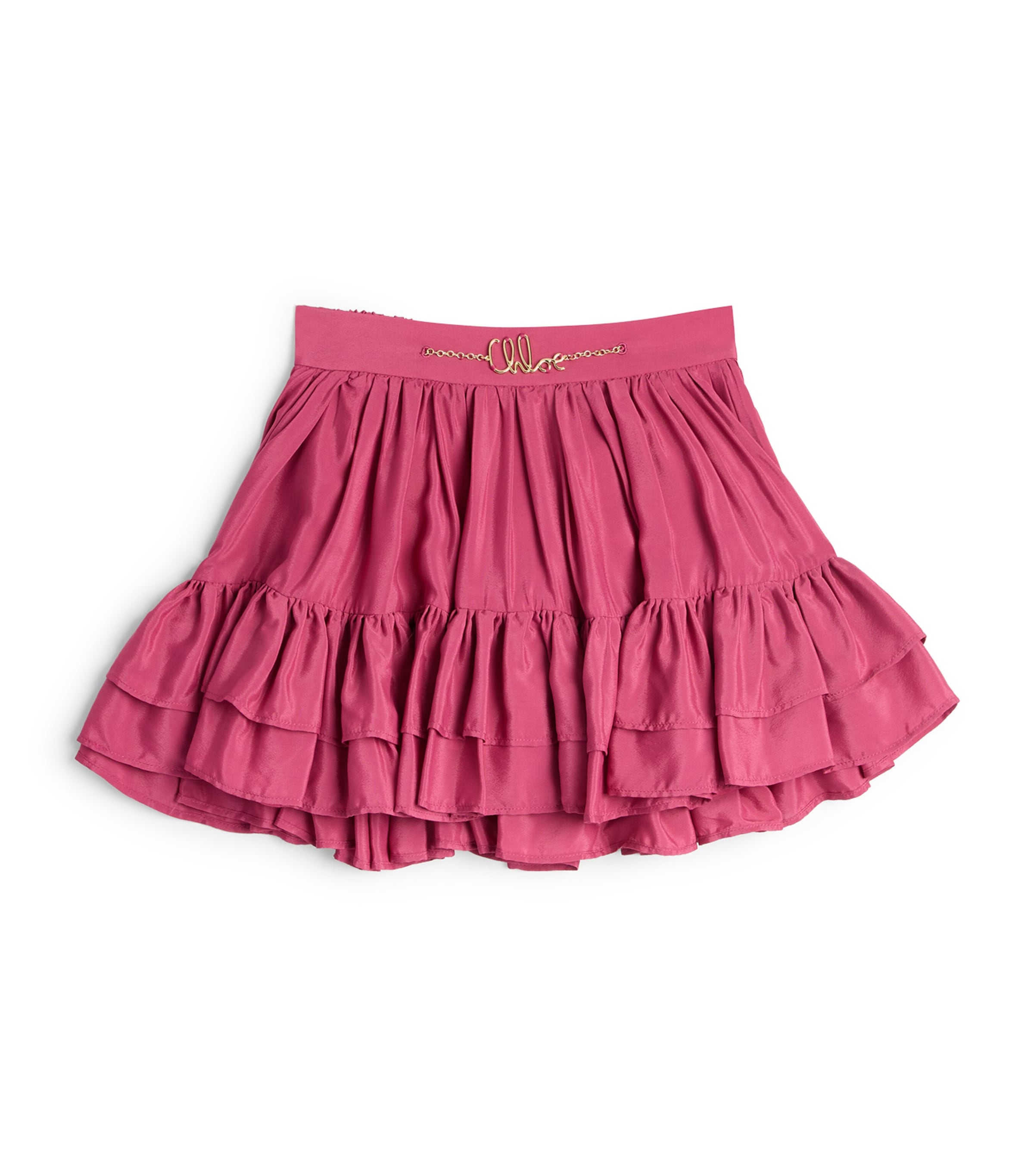 Chloé Kids Ruffled Skirt (4-14 Years) Raspberry Rose