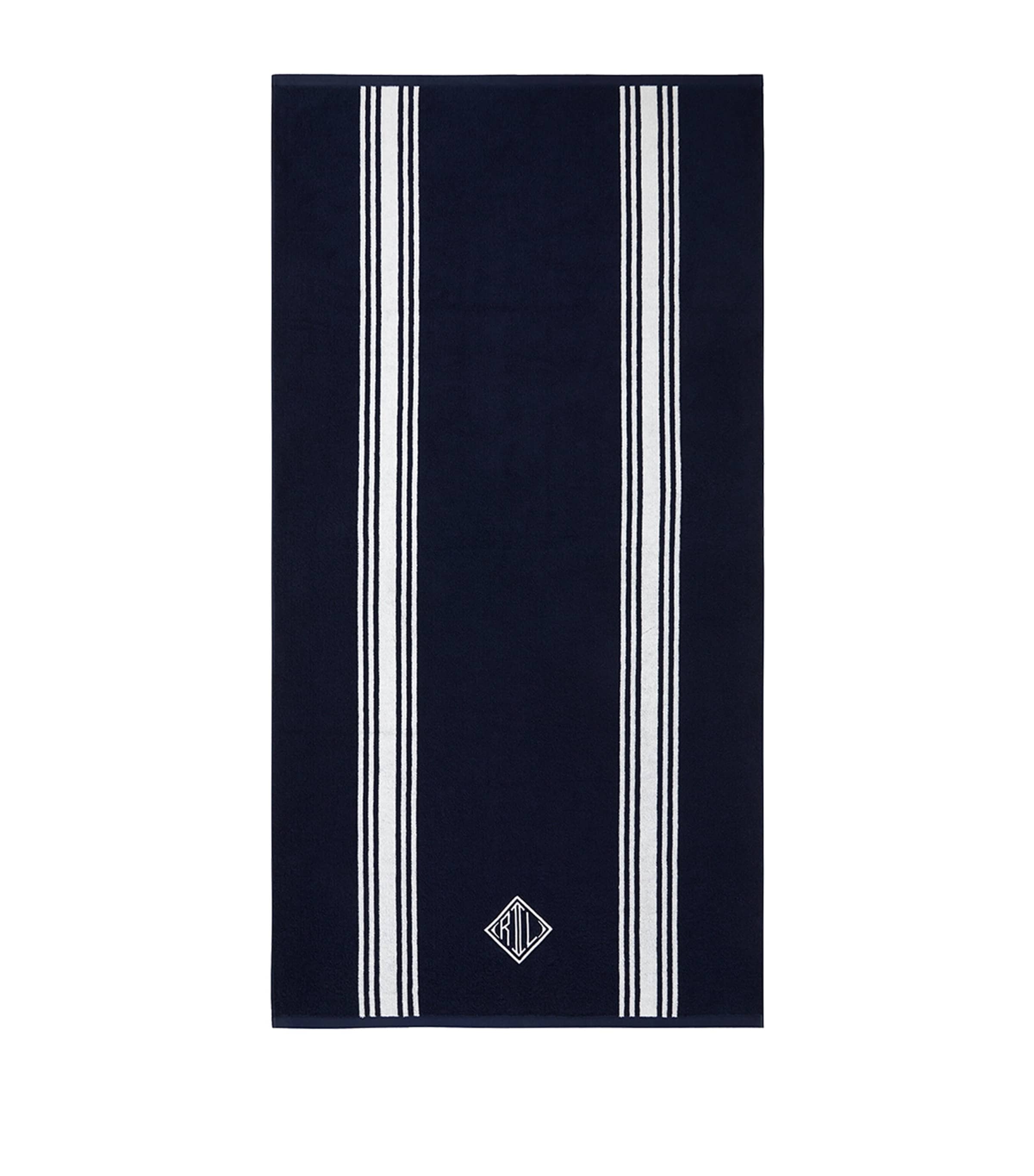 Ralph Lauren Home Hallie Beach Towel (90cm x 170cm) Navy White