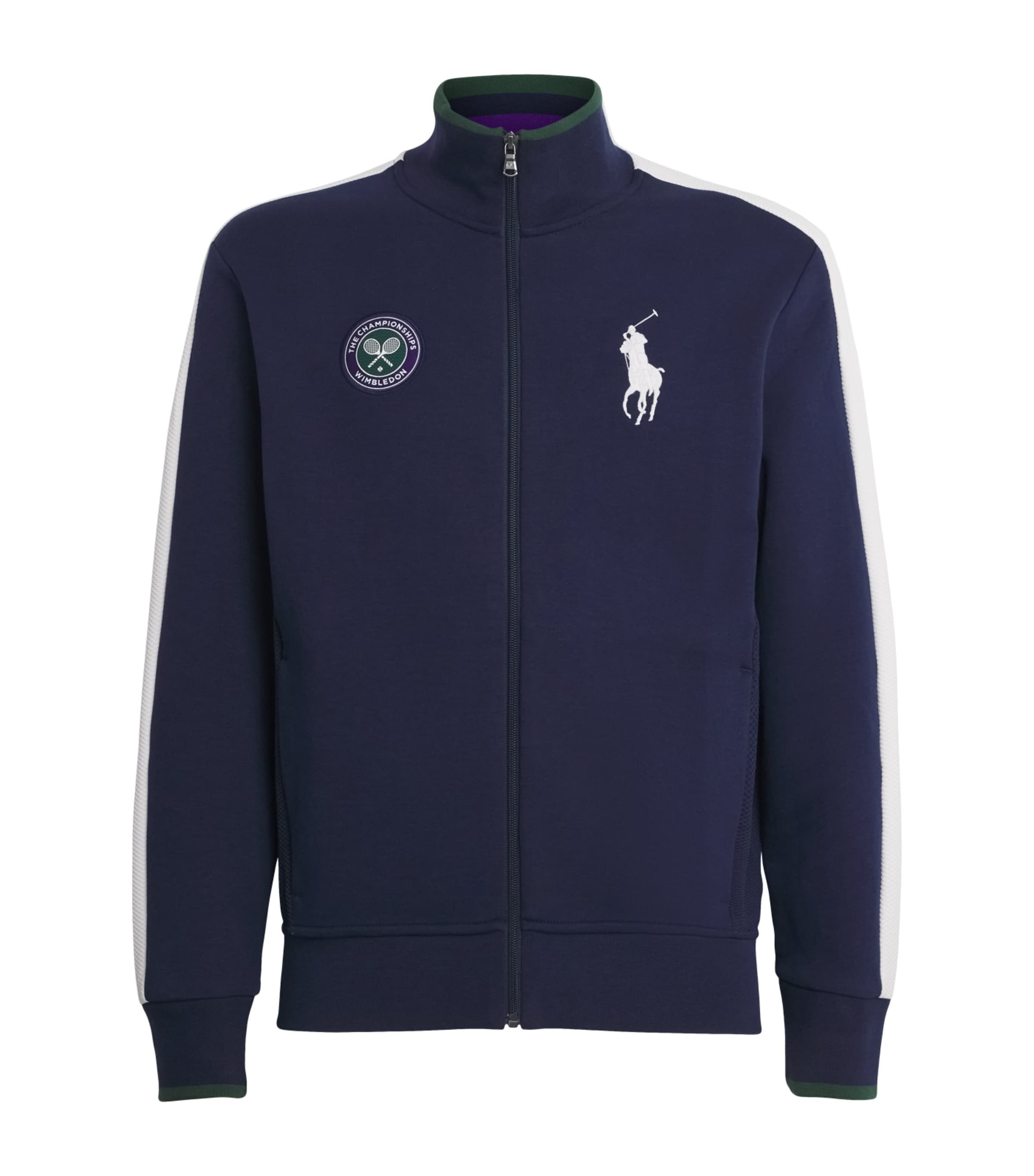RLX Ralph Lauren Mens x Wimbledon Zip-Up Jacket Rfd Nvy/cer Wht