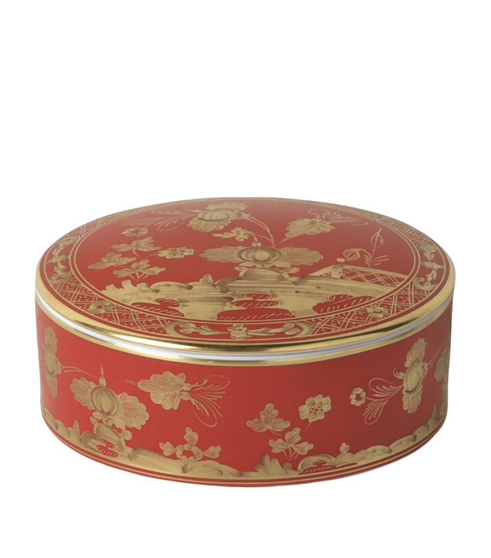 Porcelain Round Trinket Box