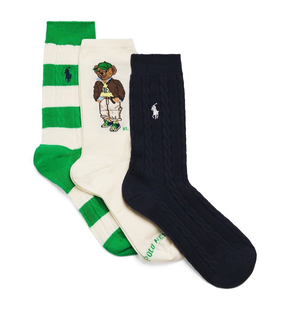 Polo Bear and Polo Pony Socks (Pack of 3)
