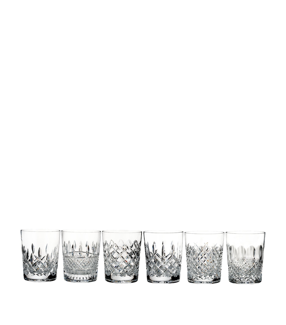 Waterford Crystal Connoisseur Heritage Whiskey Glasses (Set of 6) Clear
