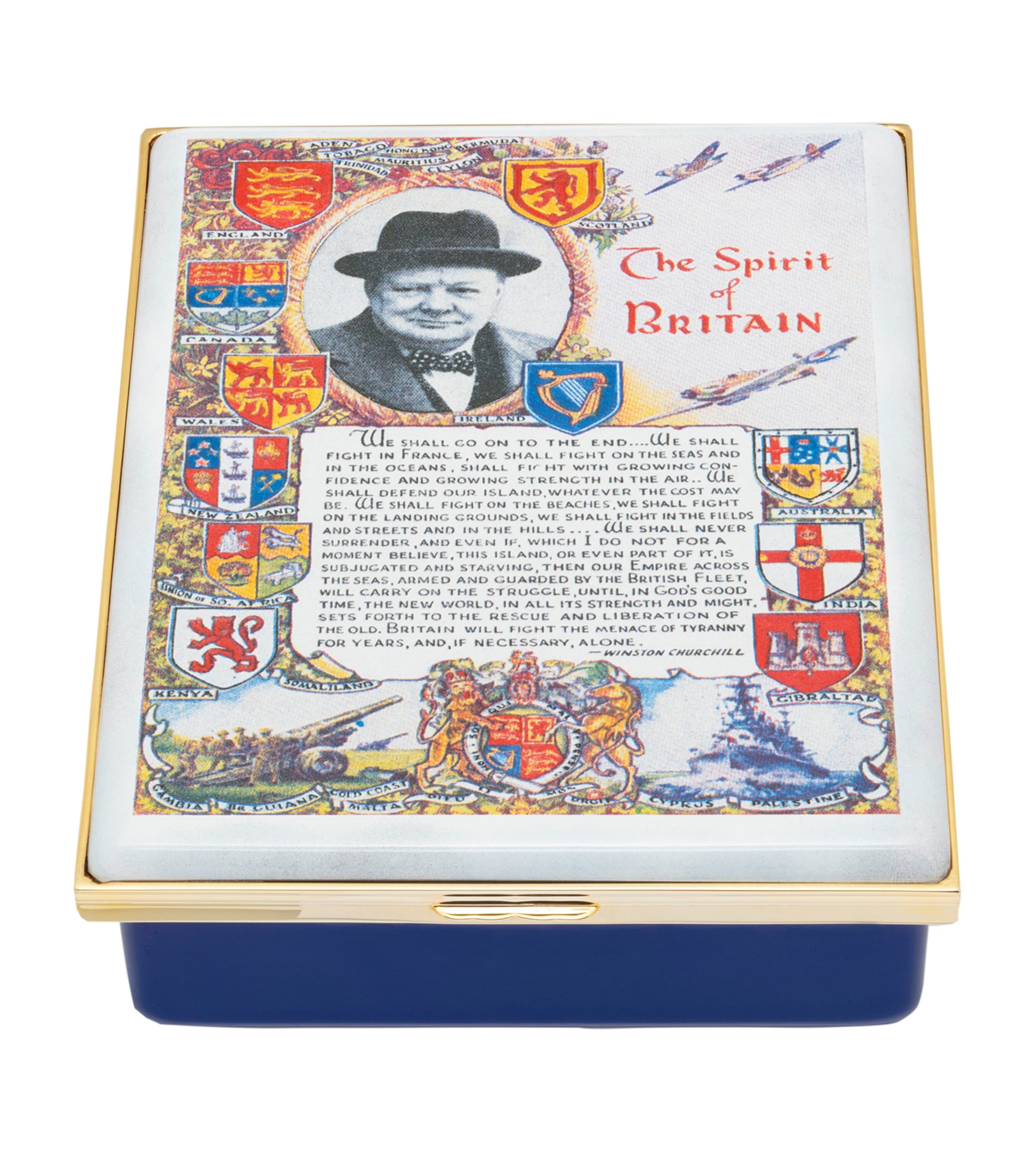 Enamel Sir Winston Churchill Box