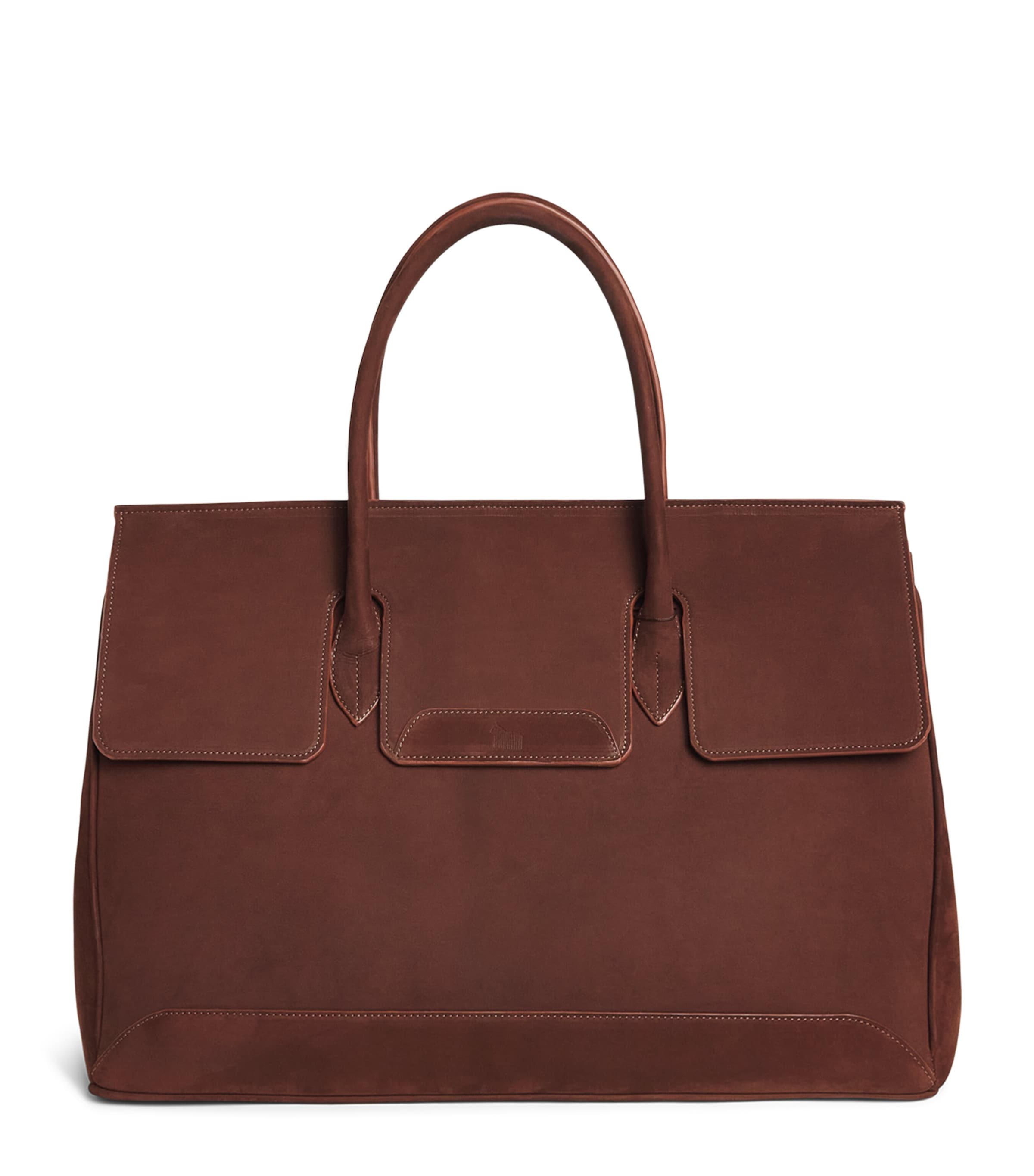 Colombo Suede Holdall Bag Dark Wine