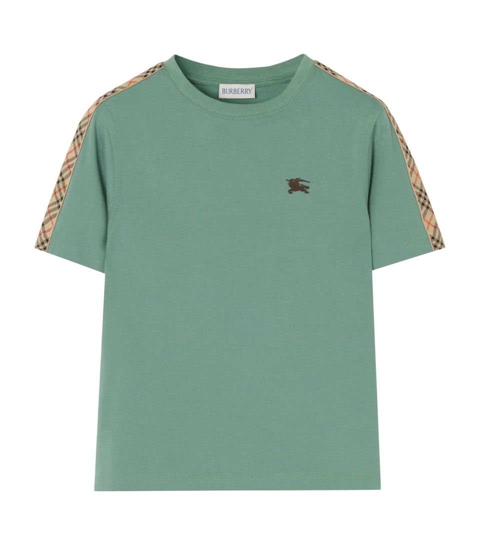 Burberry Kids Cotton Check T-Shirt (4-12 Years) Gulf