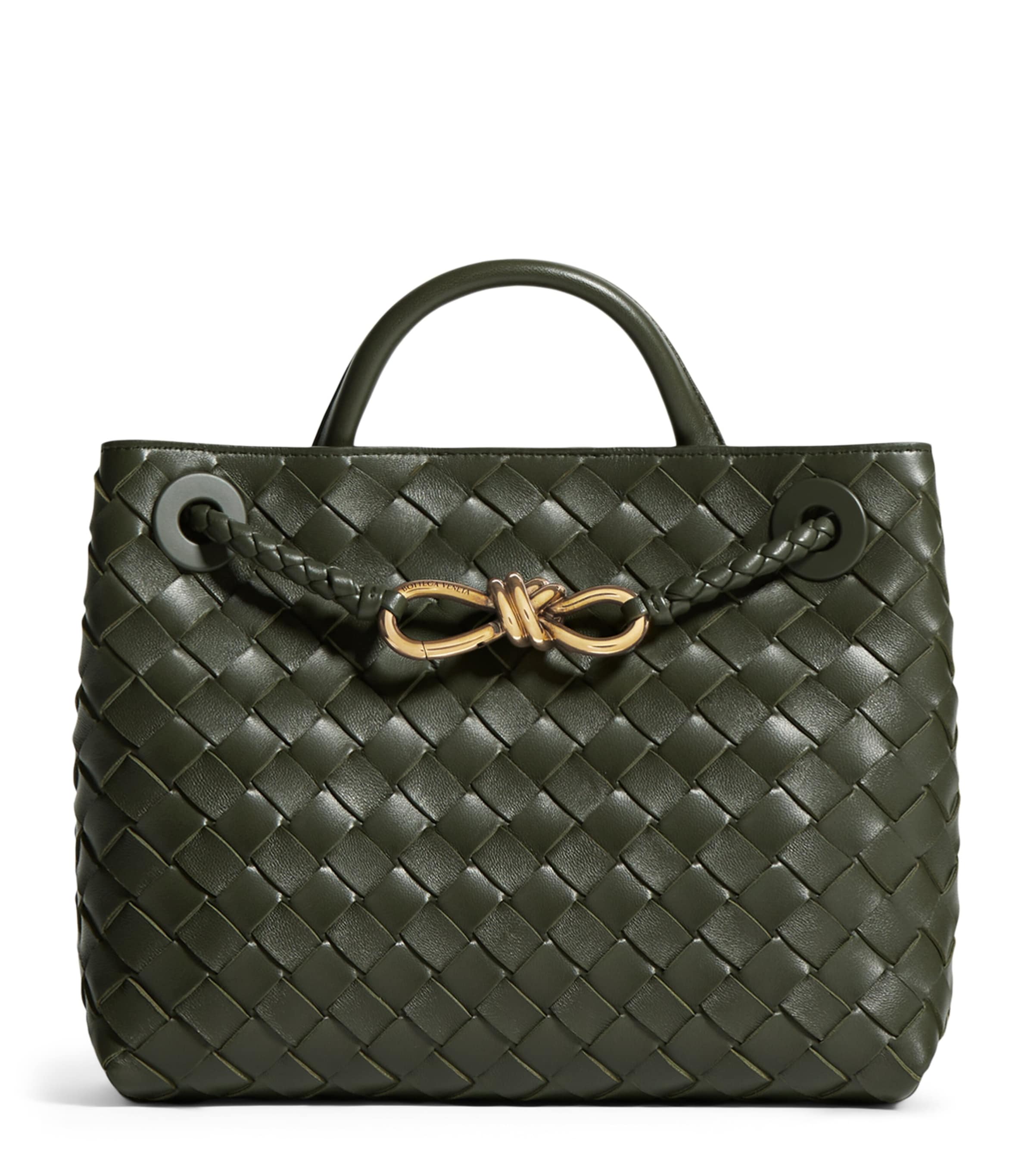 Bottega Veneta Small Leather Andiamo Top-Handle Bag