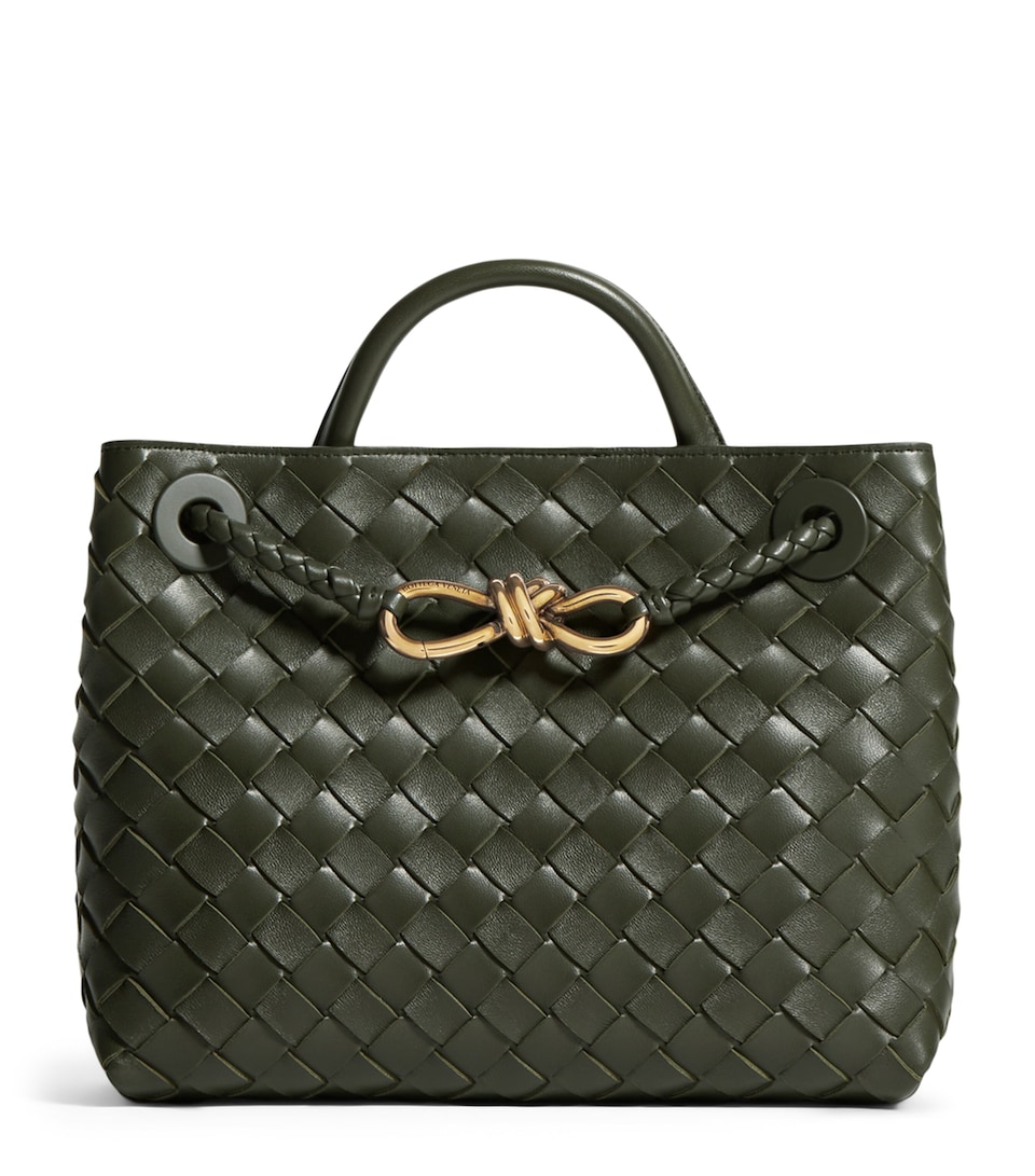 Bottega Veneta Small Leather Andiamo Top-Handle Bag