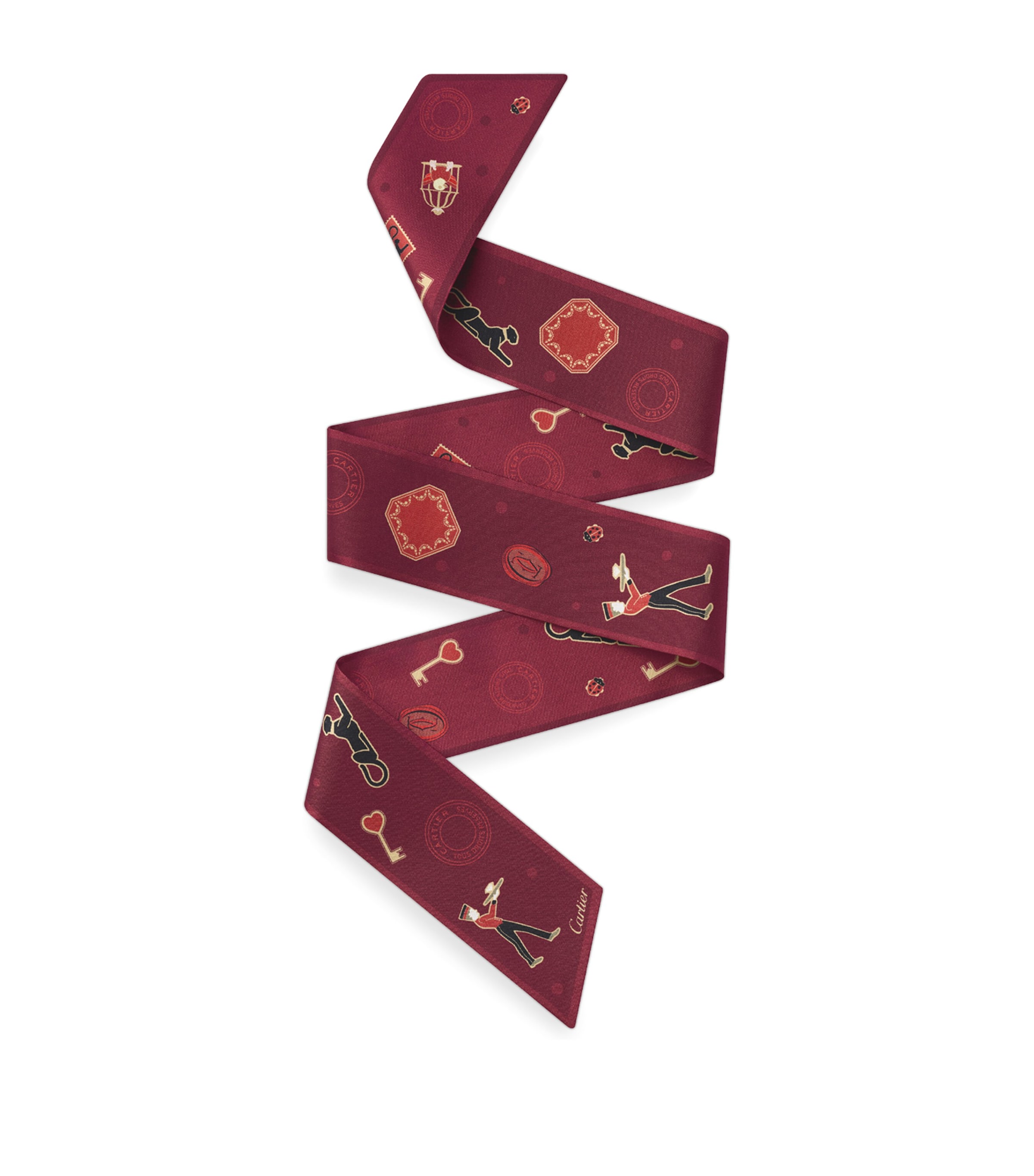 Silk Diabolo de Cartier Bandeau Scarf