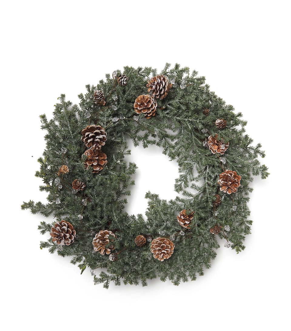 Frosted Pinecone Wreath