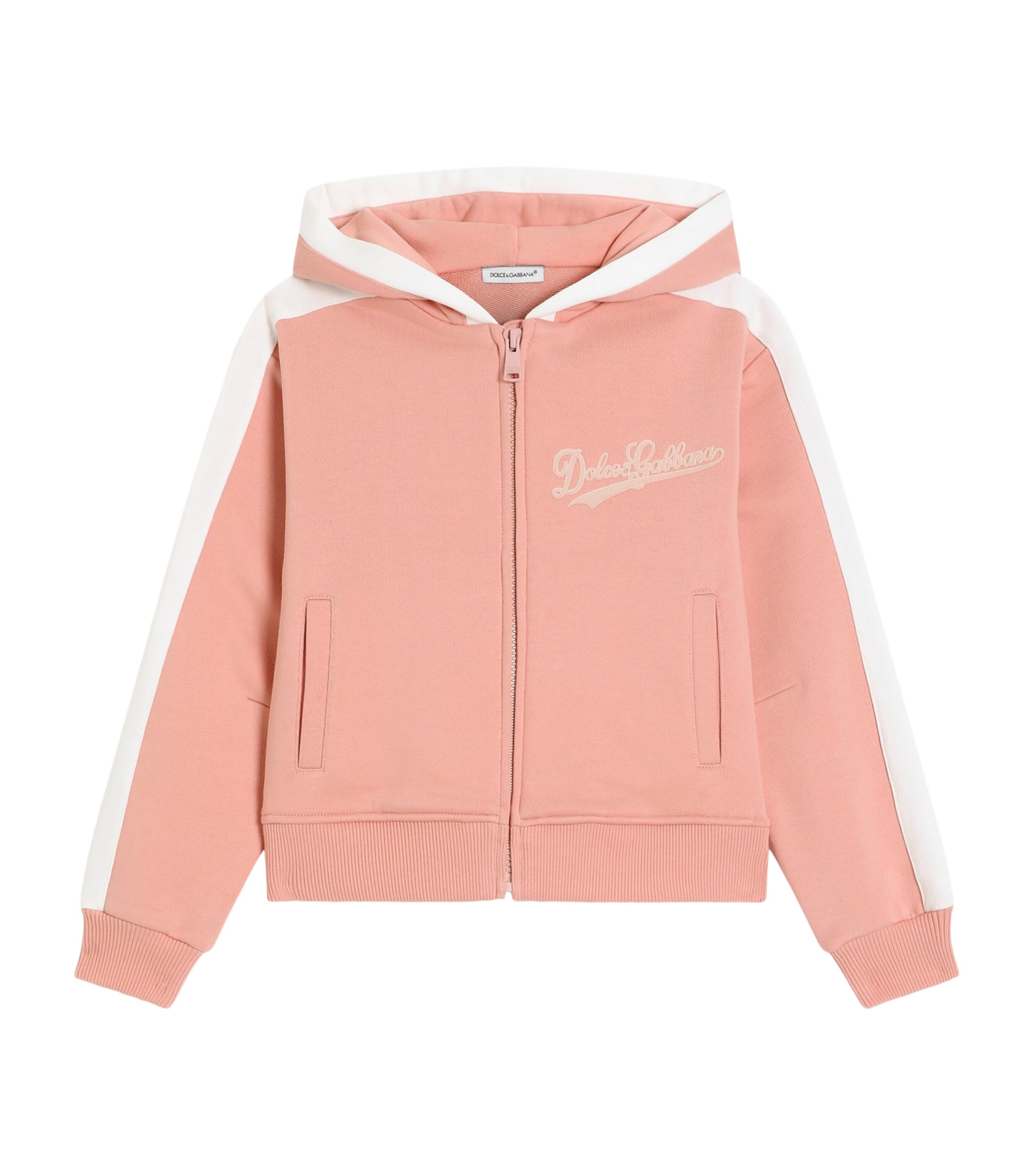 Dolce&Gabbana Kids Cotton Logo Hoodie (8-12+ Years) Rose