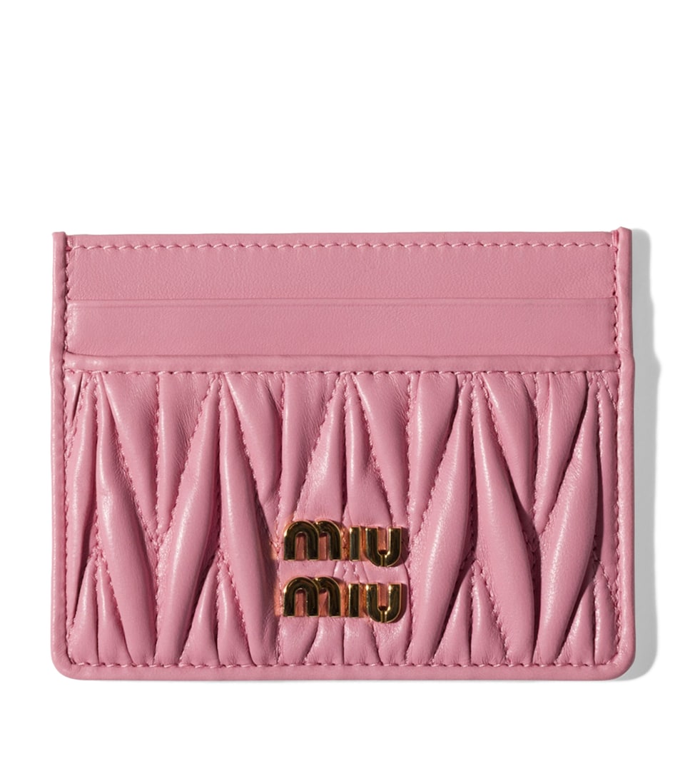 Leather Matelassé Card Holder