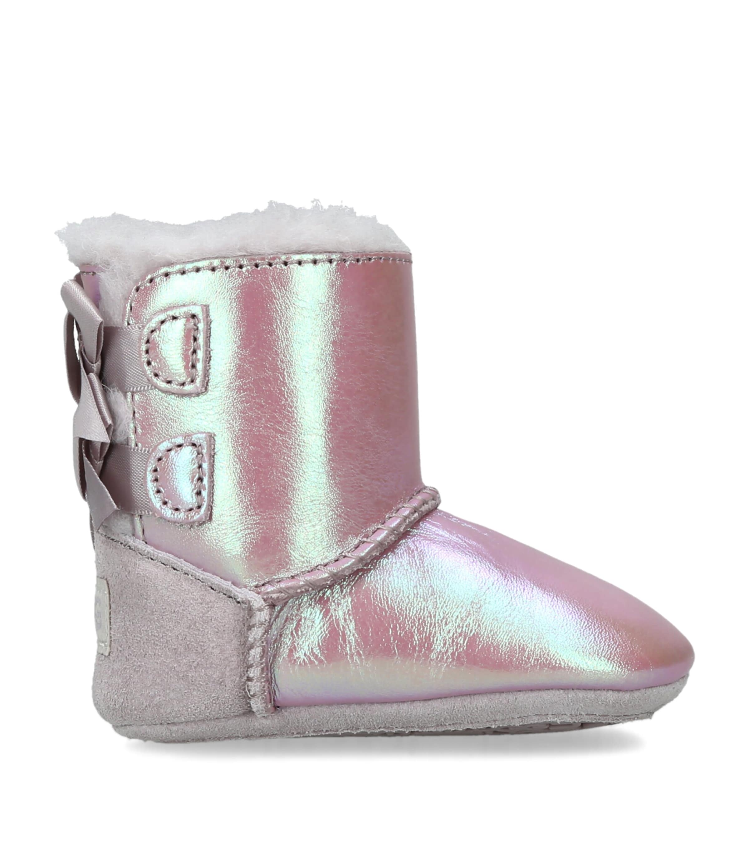 UGG Kids Bailey I Bow Frosted Boots Lilac