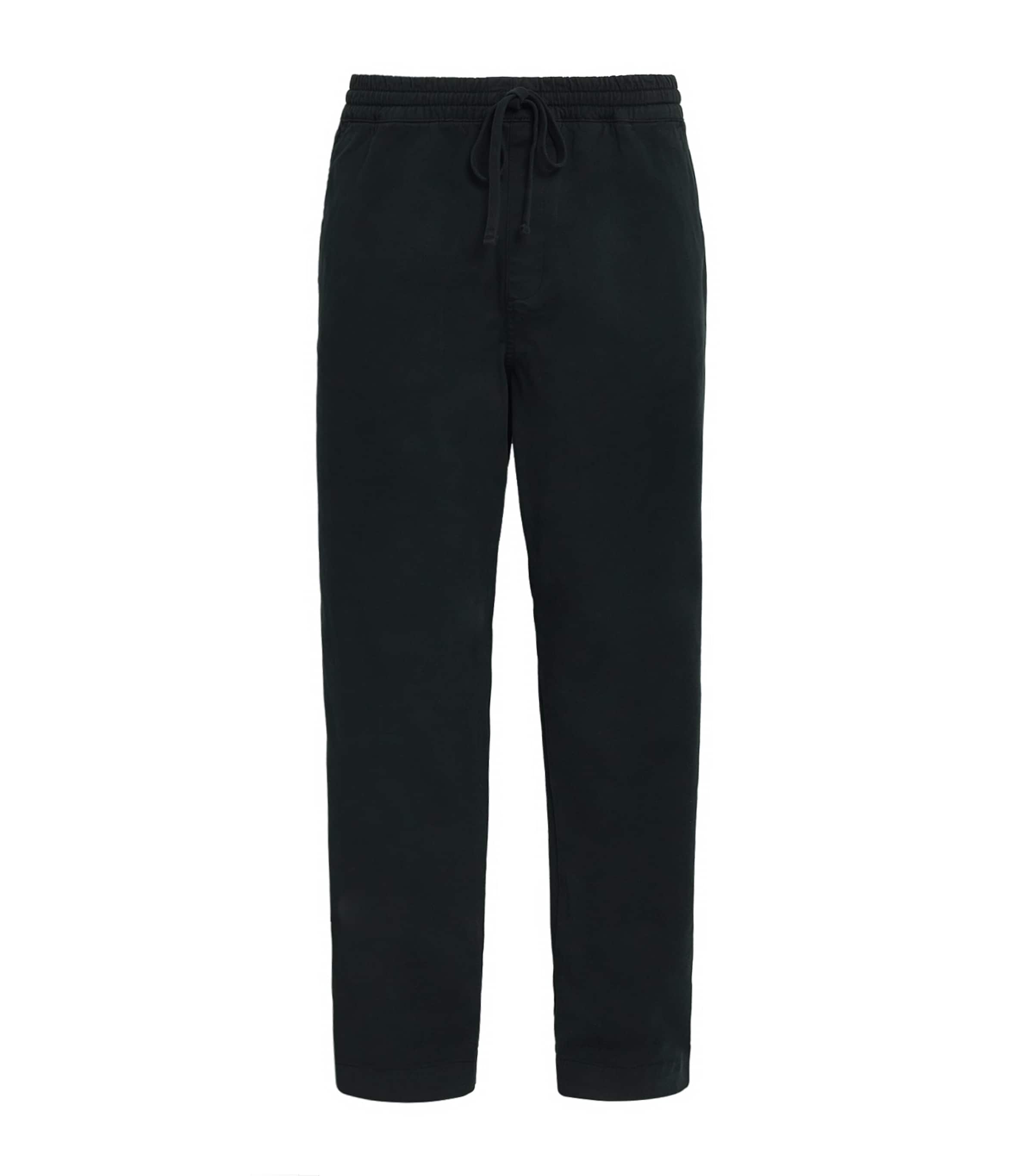 Carhartt WIP Mens Stretch-Cotton Drawstring Floyde Trousers Raven
